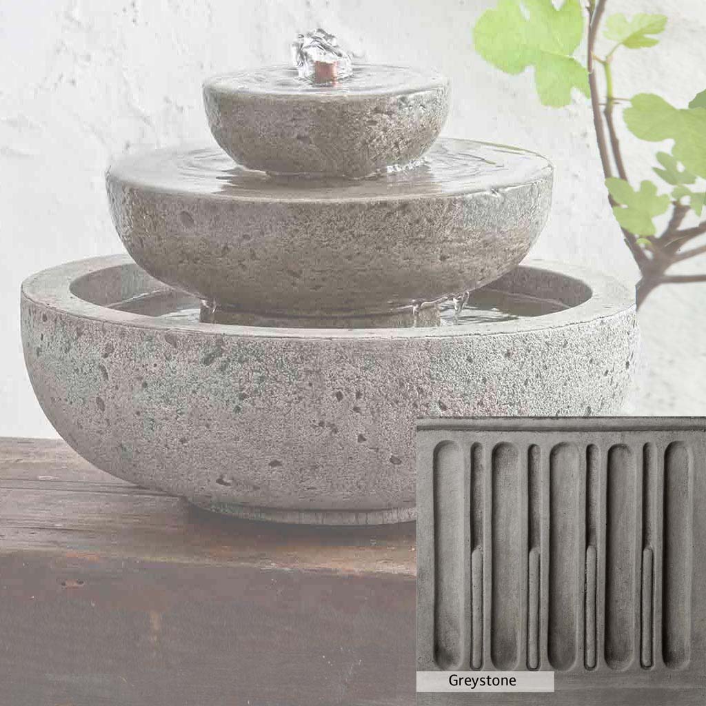 Campania International M Series Platia Outdoor Water Fountain - Elegant Garden Decor for Patio, Yard, and Landscape Design