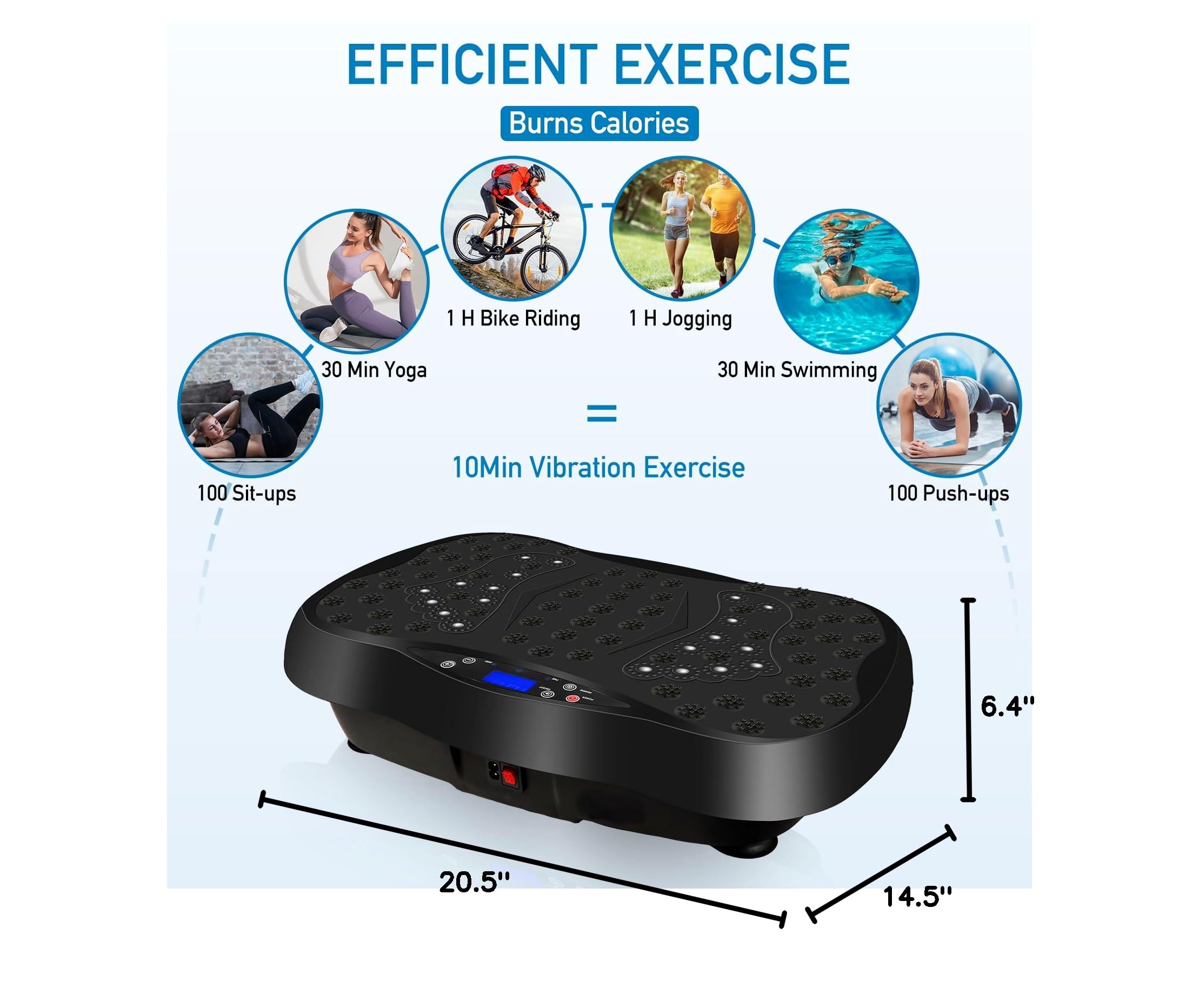 **Vibration Plate Exercise Machine with Remote Control - Full Body Workout Platform for Home & Office, Foot Massage & Pain Relief, Fitness Equipment (No Resistance Bands) - Ideal for Weight Loss, Muscle Toning & Relaxation**