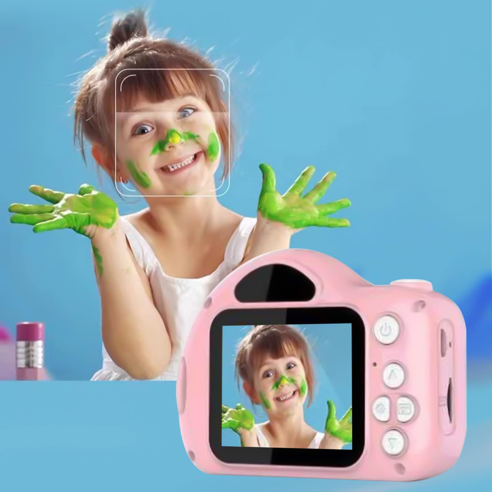 Kids Digital Camera - Cartoon Video Game & Sports Camera Toy, Lightweight & Durable Photography Gift for Toddlers | Perfect for Birthday Presents, Outdoor Adventures & Learning Photography