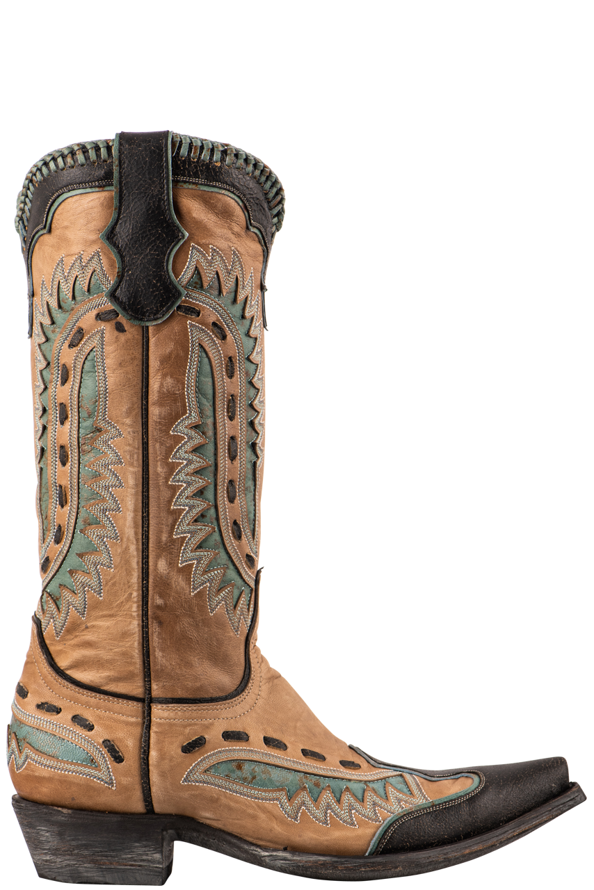Old Gringo Women's Goat Leather Cowgirl Boots - Quioga Bone Western Style Ankle Boots for Country Dancing & Rodeo Events
