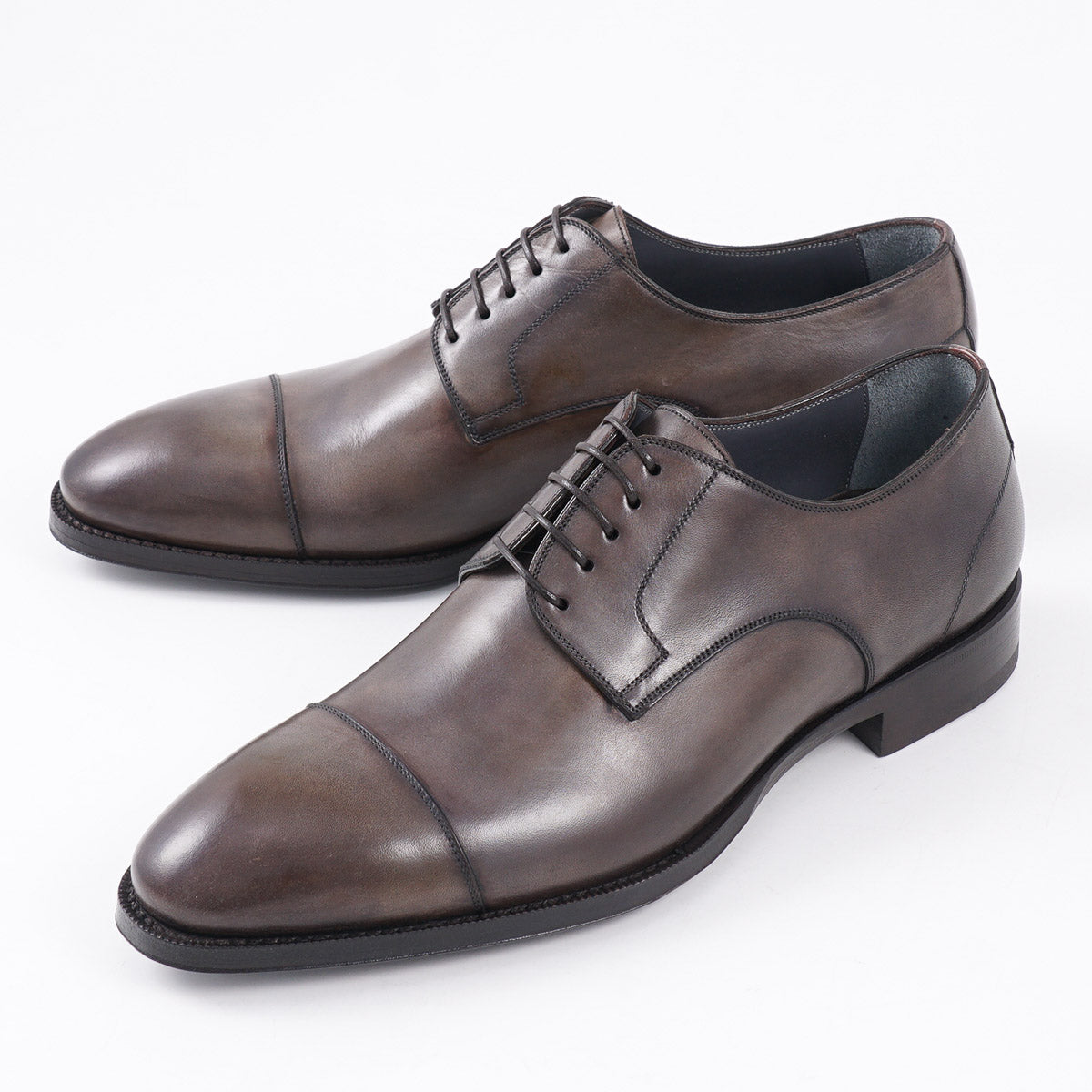 Di Bianco 'Monza' Museum Calf Derby Shoes - Premium Italian Leather Dress Shoes for Men | Perfect for Business, Formal Events & Office Wear