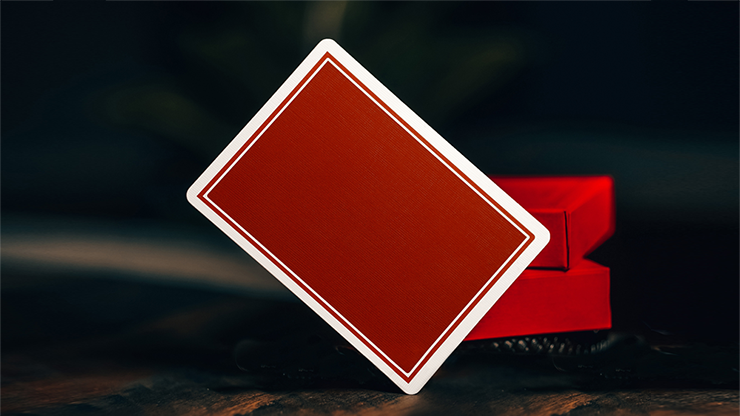 NOC Pro 2021 Burgundy Red Playing Cards - Premium Poker Cards for Magic Tricks, Cardistry & Casino Games