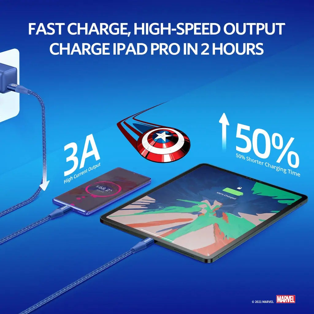 Anker PowerLine+ II USB C to USB C 3ft Fast Charging Cable 60W PD Compatible with MacBook Pro/Air, iPad Pro, Galaxy S23 - Durable Braided Nylon for Home, Office & Travel Charging