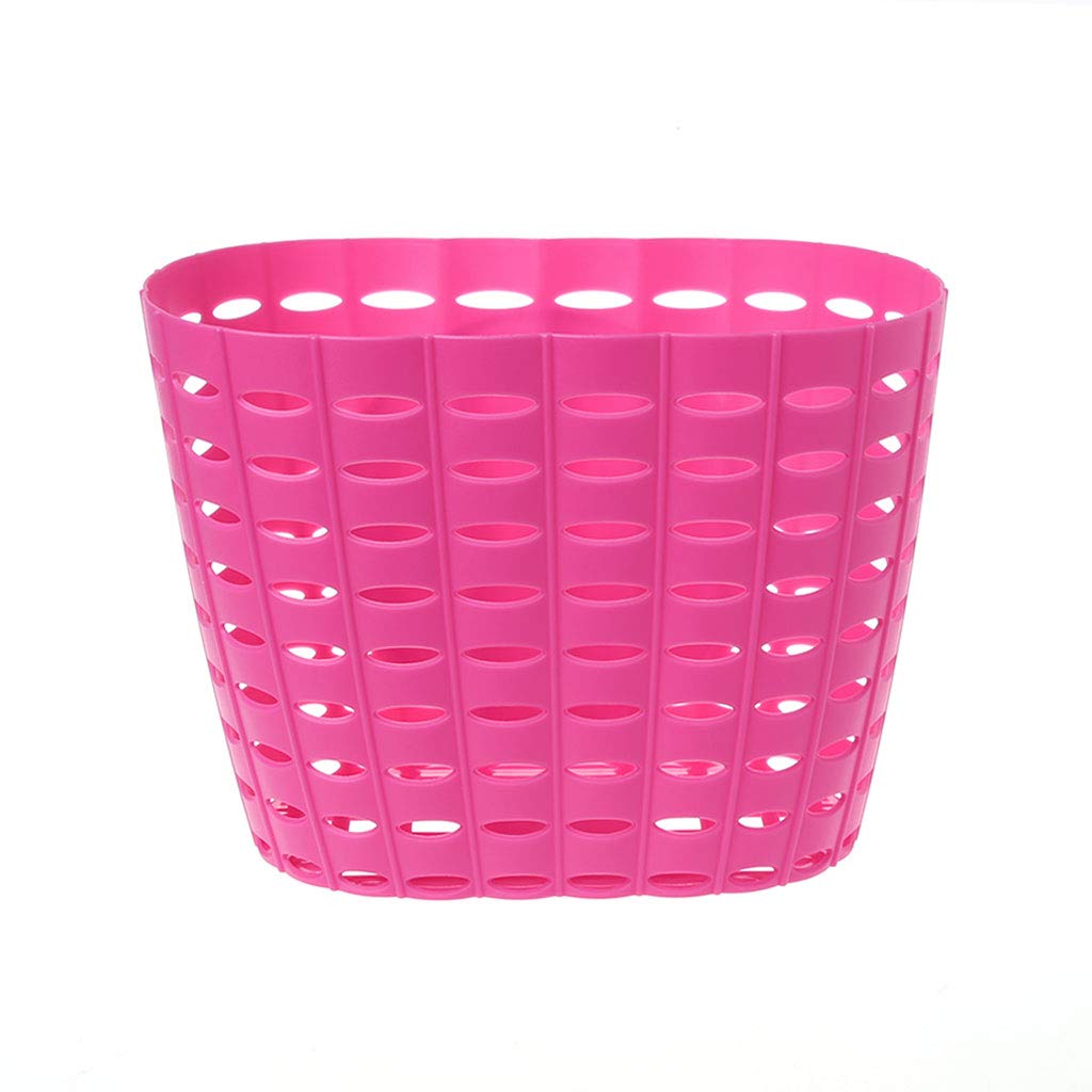 Kids Bike Front Basket - Lightweight Plastic Handlebar Storage Carrier for Bicycles, Tricycles & Scooters - Perfect for School, Park Rides and Grocery Shopping