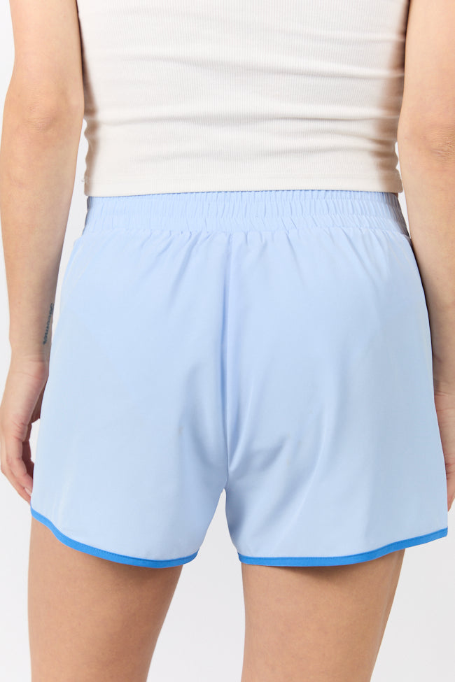 Blue Running Shorts with Contrast Trim - Lightweight & Breathable for Men & Women - Perfect for Jogging, Gym Workouts & Outdoor Activities