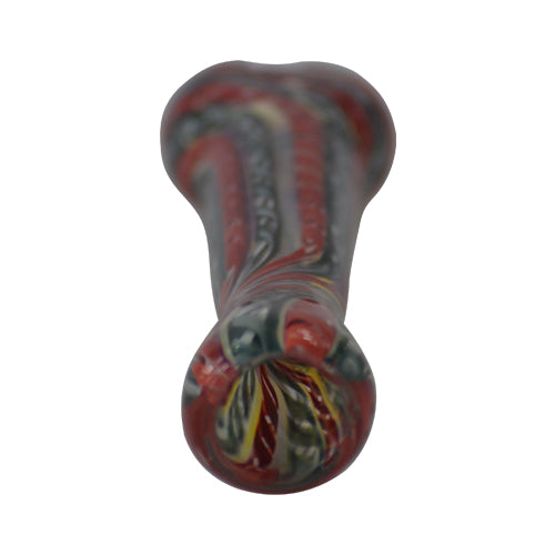 Vibrant Colorful Swirl Glass Chillum Pipes - Handmade Smoking Pipes for Herbal Use, Perfect for Travel & Outdoor Activities