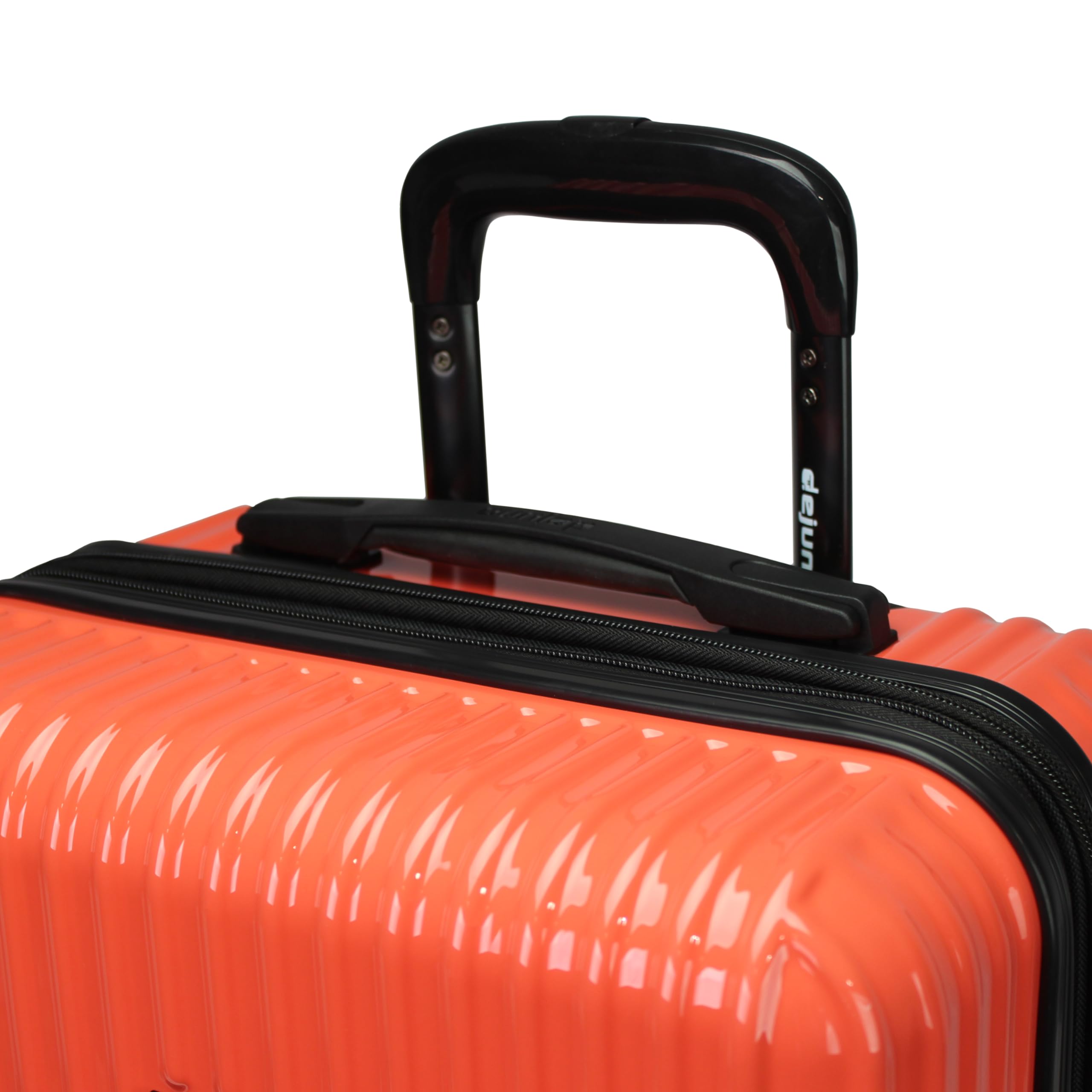 Dejuno 28-inch Lightweight Polycarbonate Expandable Hardside Spinner Luggage with TSA Lock - Coral | Durable Travel Suitcase for International Flights & Business Trips