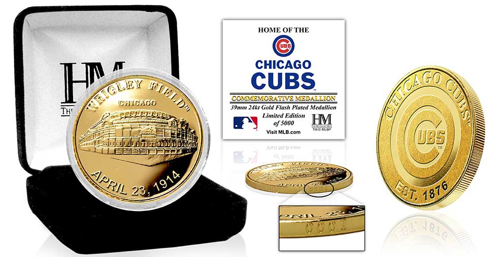Chicago Cubs Commemorative Gold Mint Coin – Limited Edition Collectible for Baseball Fans | Perfect for Sports Memorabilia Collections, Gifts, and Fan Displays