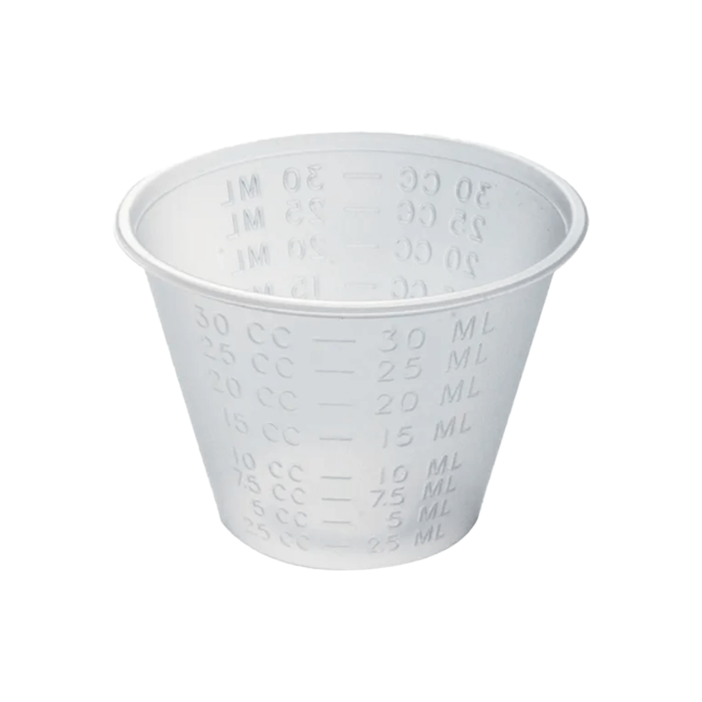Dynarex Clear Medicine Cups - 1oz Disposable Plastic Measuring Cups for Liquid Medication, Dosing & Feeding - Perfect for Hospitals, Clinics & Home Healthcare Use