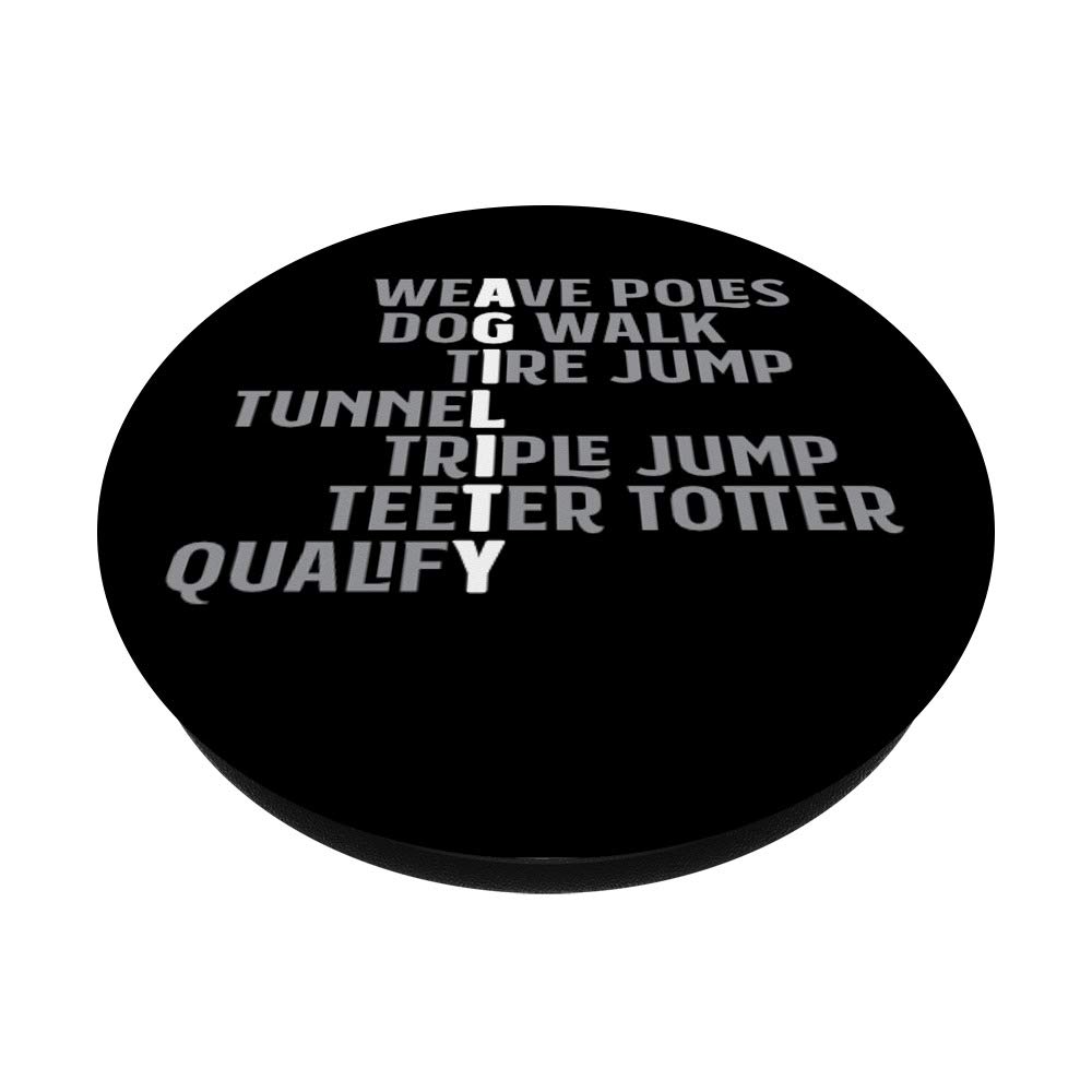 Dog Agility Trainer Gift - Custom Canine Acrostic Poem PopSockets Phone Grip & Stand for iPhone, Samsung & Tablets | Perfect for Dog Show Handlers & Agility Competition Enthusiasts