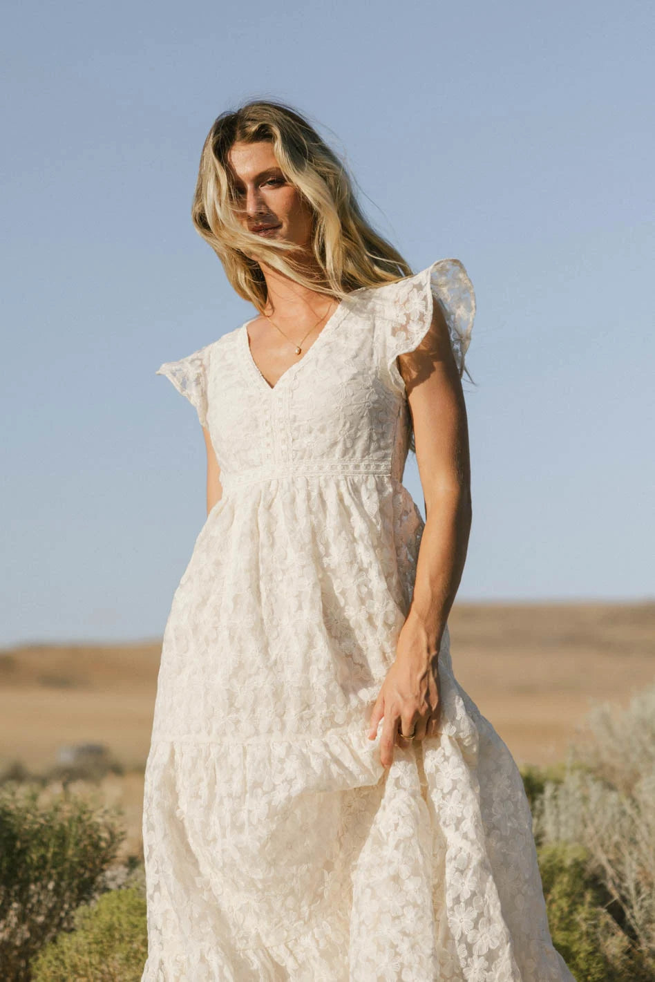 Elegant Cream 'Isn't It Lovely' Dress for Women | Final Sale | Perfect for Weddings, Parties & Special Occasions