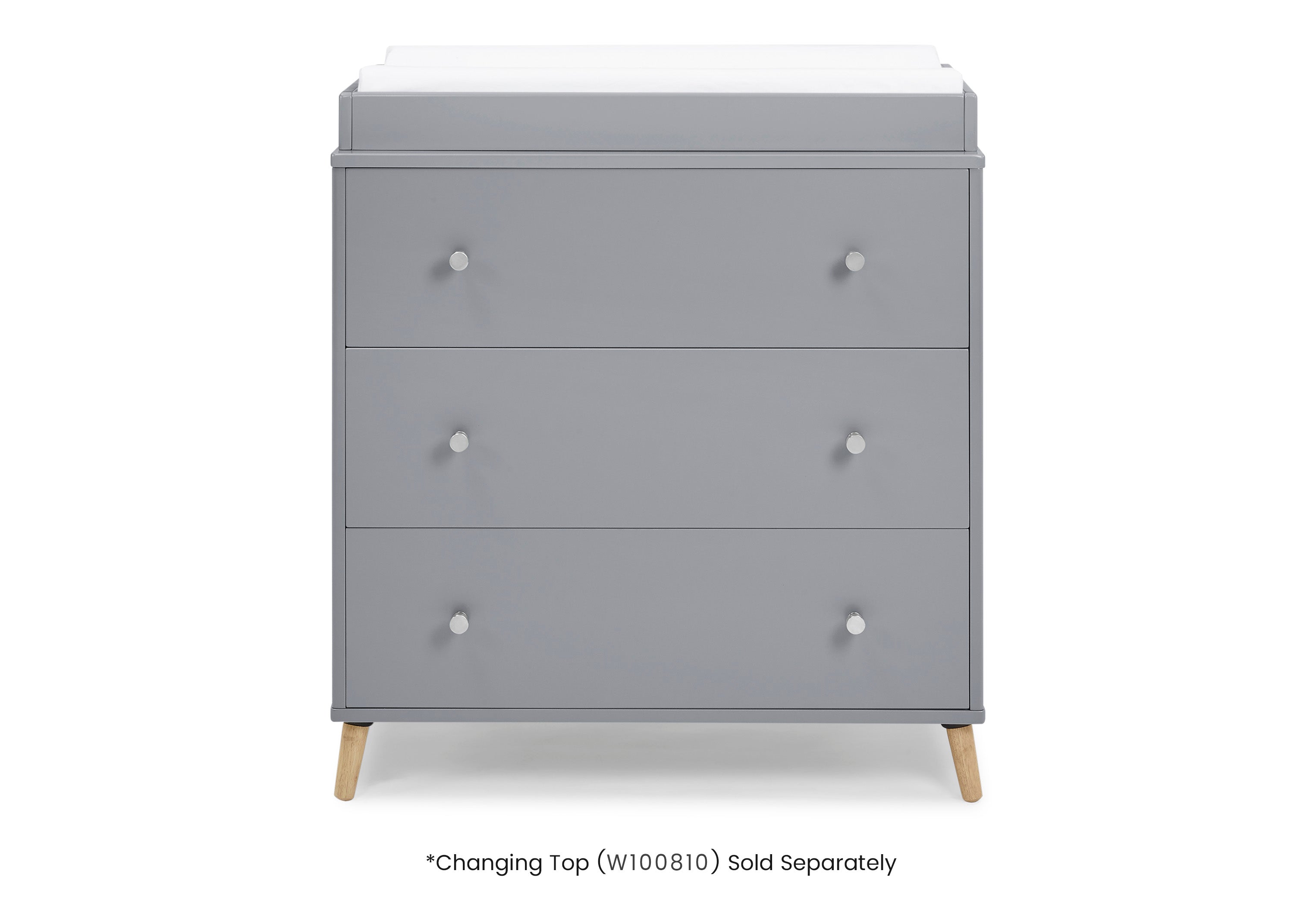 Jordan 3-Drawer Dresser with Interlocking Drawers - Sturdy Bedroom Storage Furniture for Clothes & Accessories | Perfect for Master Bedroom, Guest Room or Dorm Organization