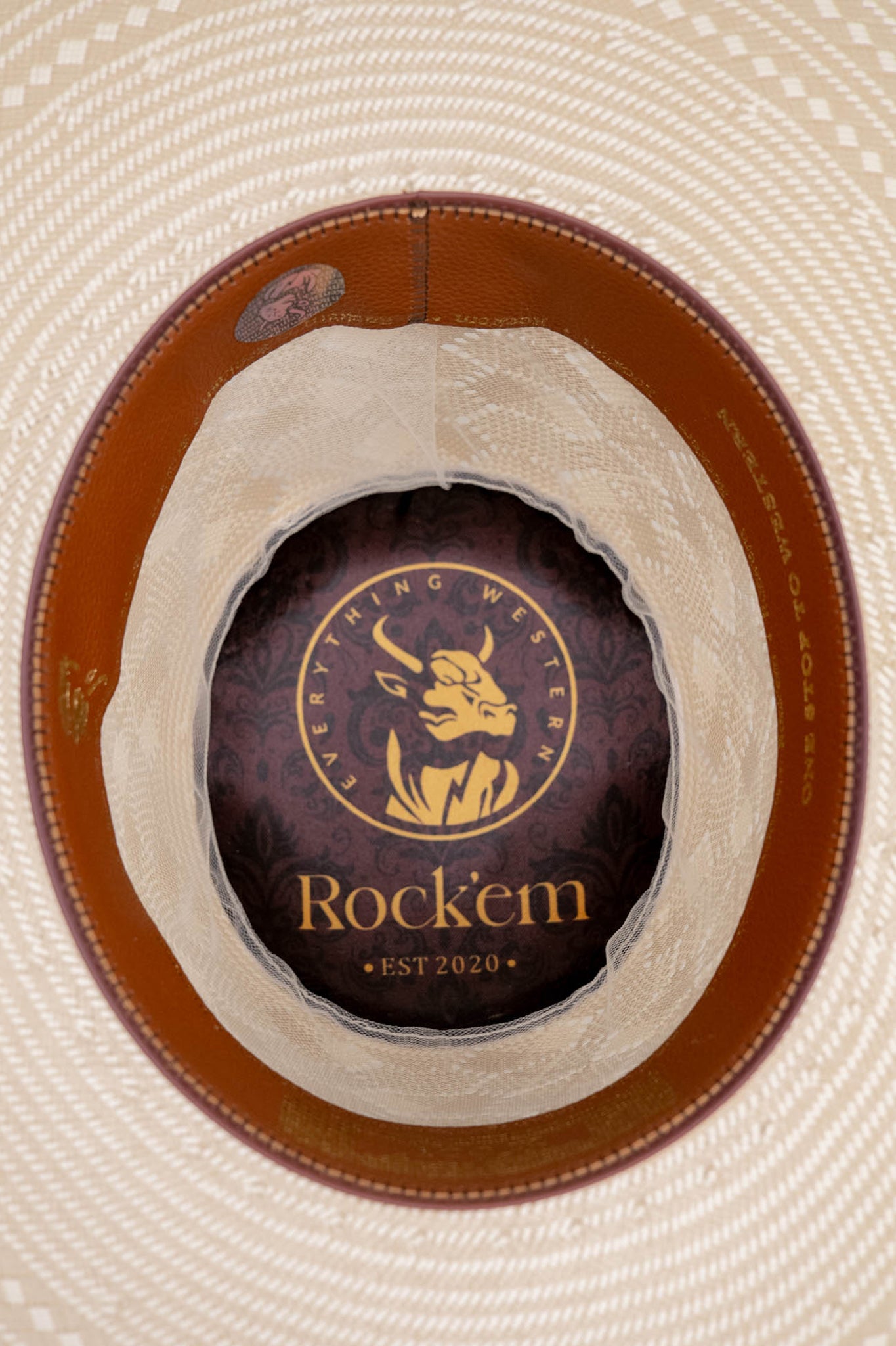 Rock'em 100X Ranch Hand Open Crown Straw Cowboy Hat for Men - Western Style Sun Protection for Outdoor, Rodeo & Farm Work