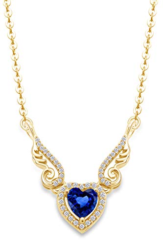 yellow-gold-plated-silver : Blue Sapphire