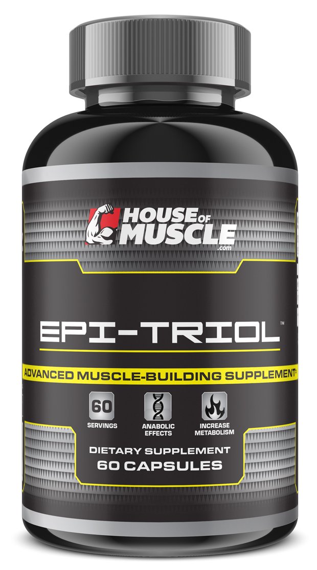Epi-Triol Muscle Builder Supplement - 60 Capsules for Strength & Performance - Pre-Workout & Post-Training Recovery - Natural Testosterone Booster for Bodybuilding & Fitness Goals