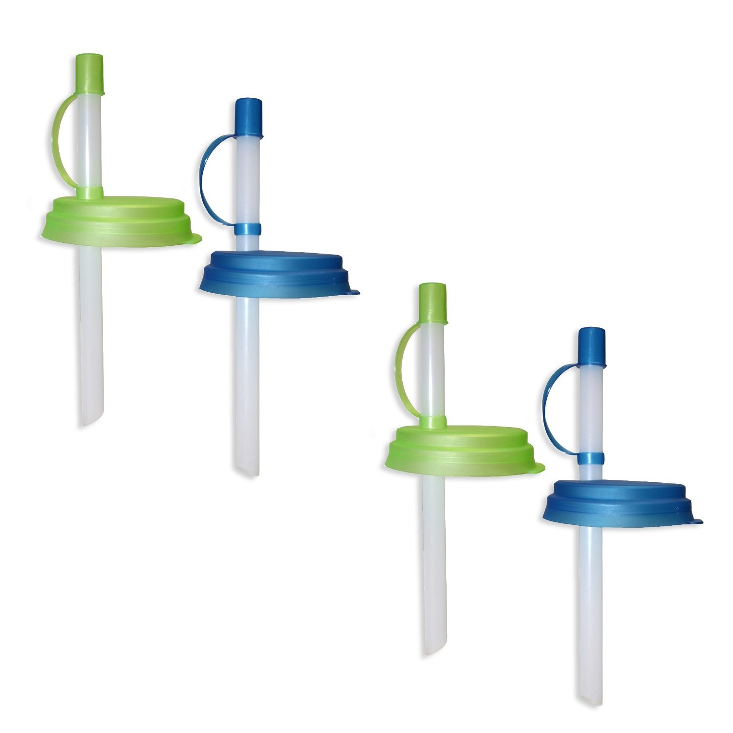 Jokari 4-Pack Reusable Sip and Seal Straws for Canned Beverages - Leak-Proof Drinking Straws for Soda, Beer & Energy Drinks - Perfect for Camping, Picnics & Outdoor Activities