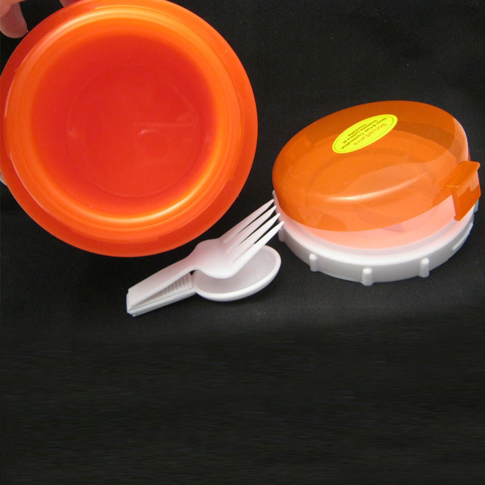 Microwave Safe Soup Bowl with Lid - Insulated Food Container for Ramen, Noodles & Soup - Includes Fork & Spoon - Perfect for Office Lunch, Dorm Meals & Quick Snacks