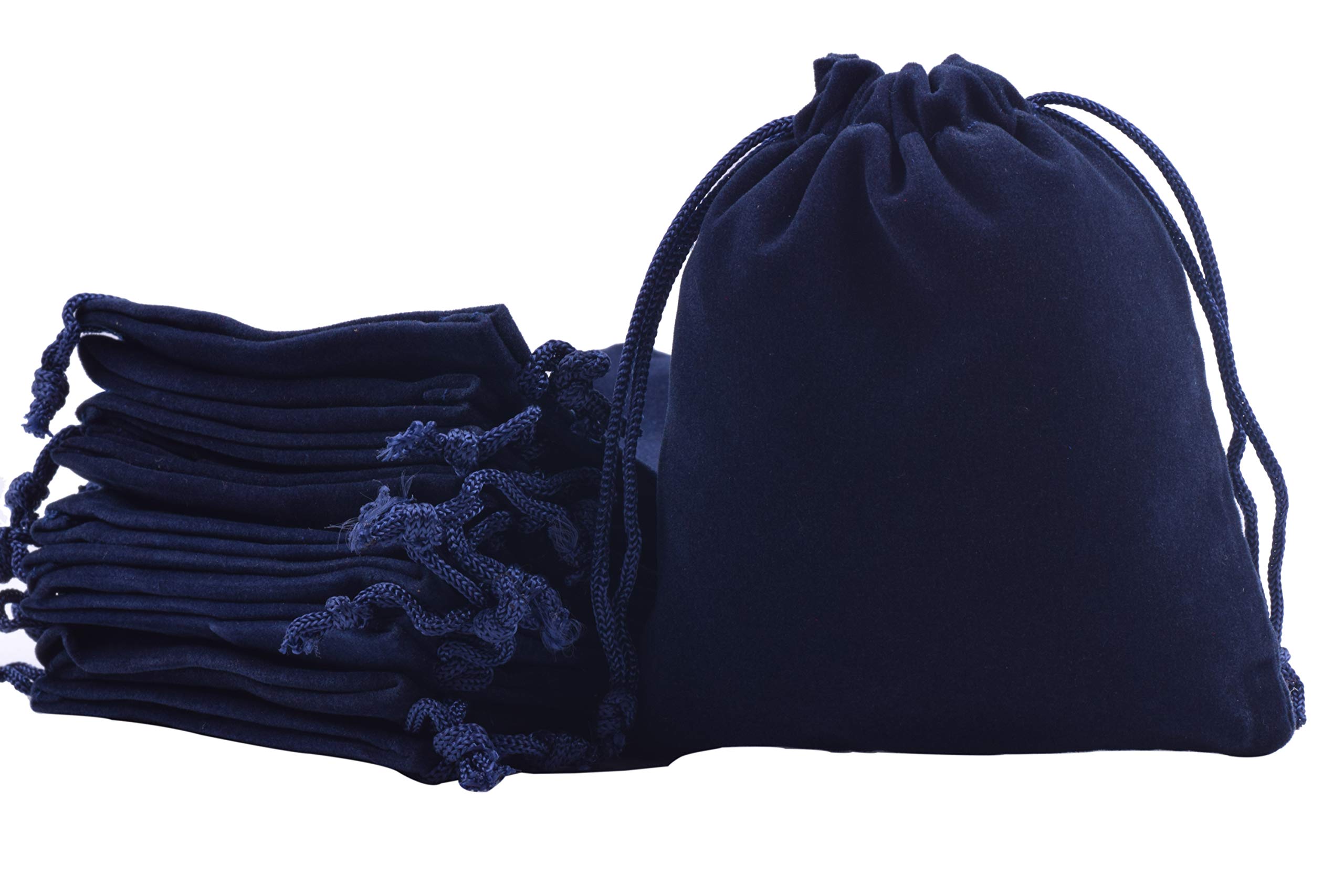 Sansam 50pcs Velvet Jewelry Pouches 4x4.8 Inch - Wedding Party Gift Bags