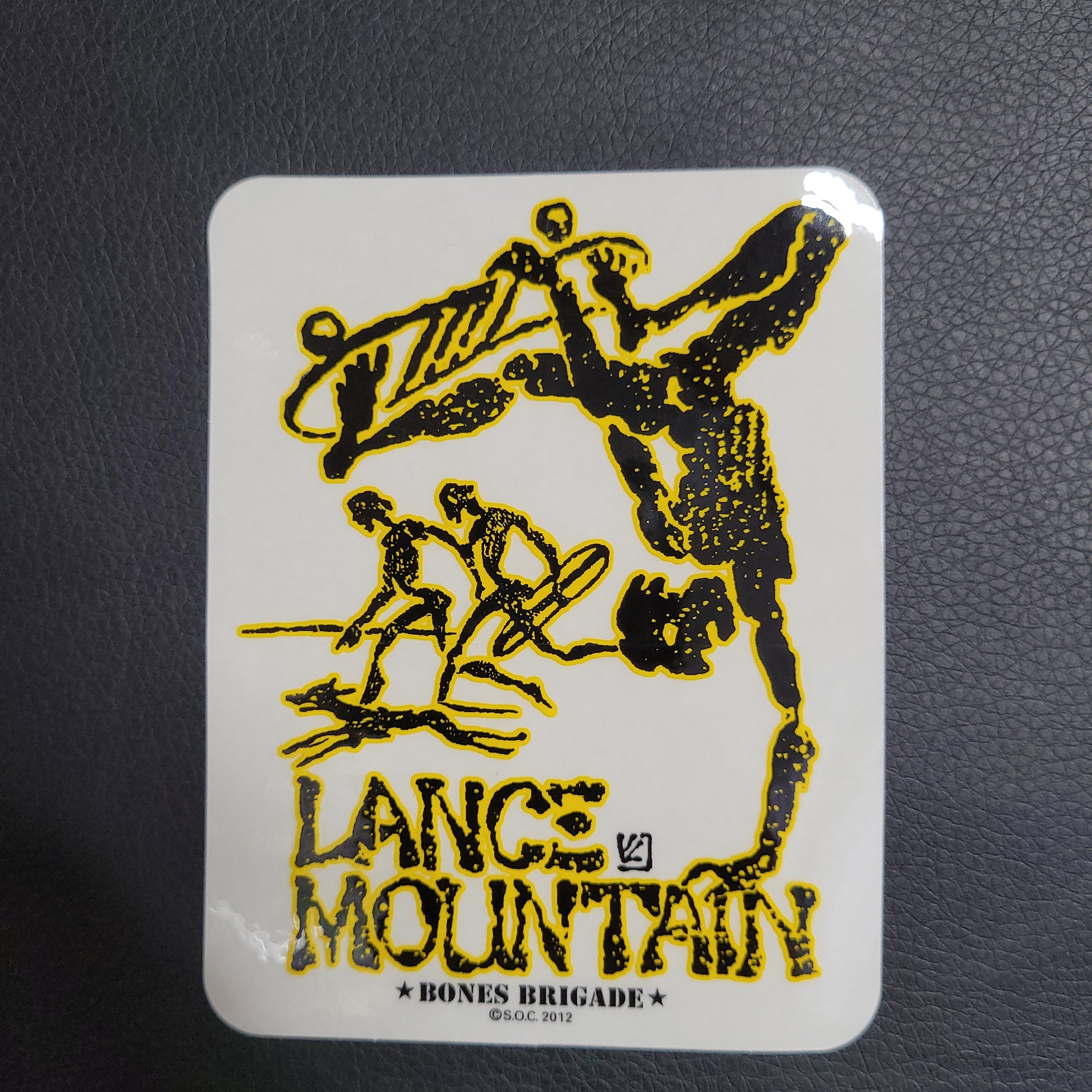 Powell Peralta Lance Mountain Future Primitive Skateboard Sticker - Yellow Decal for Skateboards, Laptops, Bikes & DIY Projects