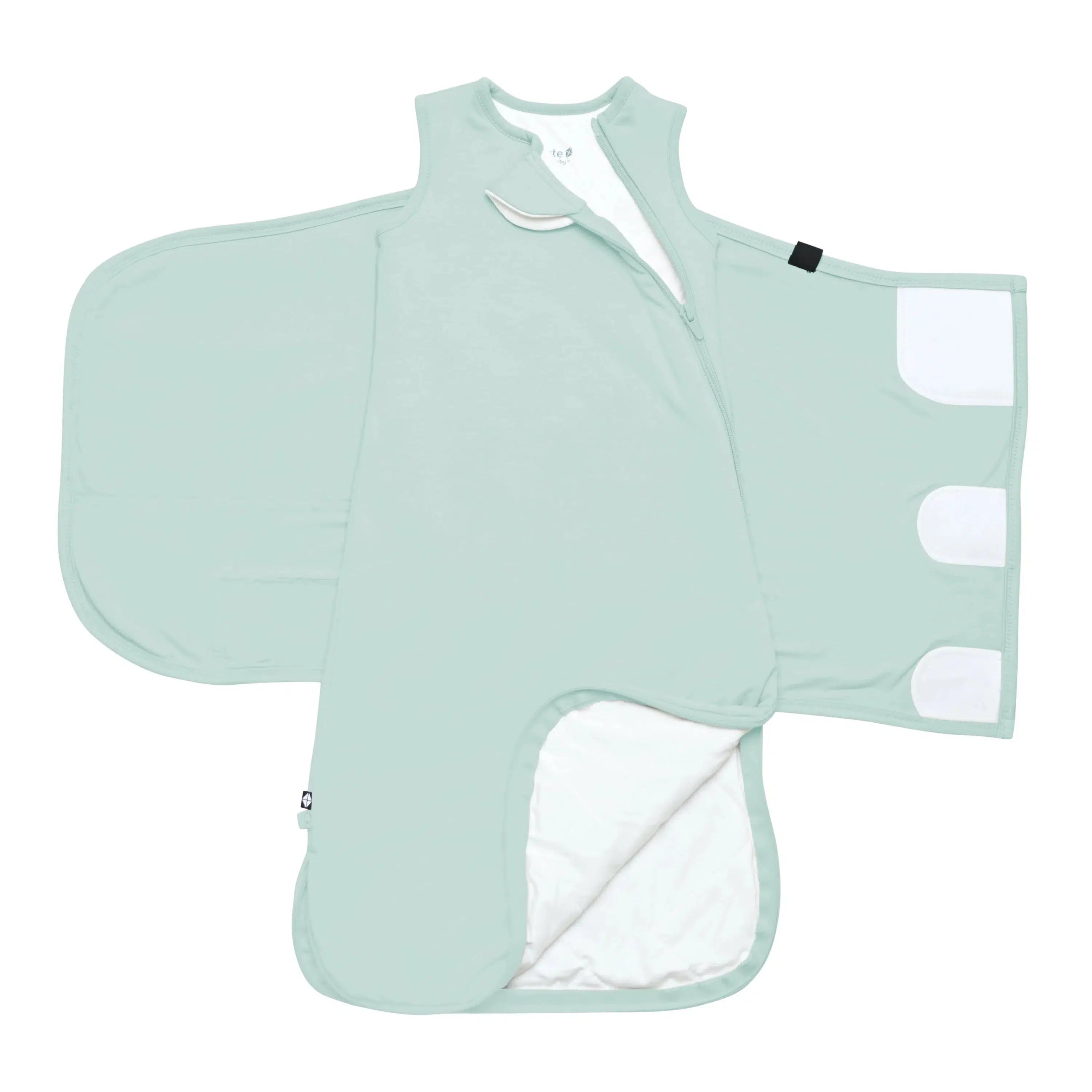 Kyte Baby 1.0 TOG Sleep Sack Swaddle - Lightweight Baby Sleeping Bag for Newborns & Infants - Sage Green - Perfect for Nursery, Daycare & Travel