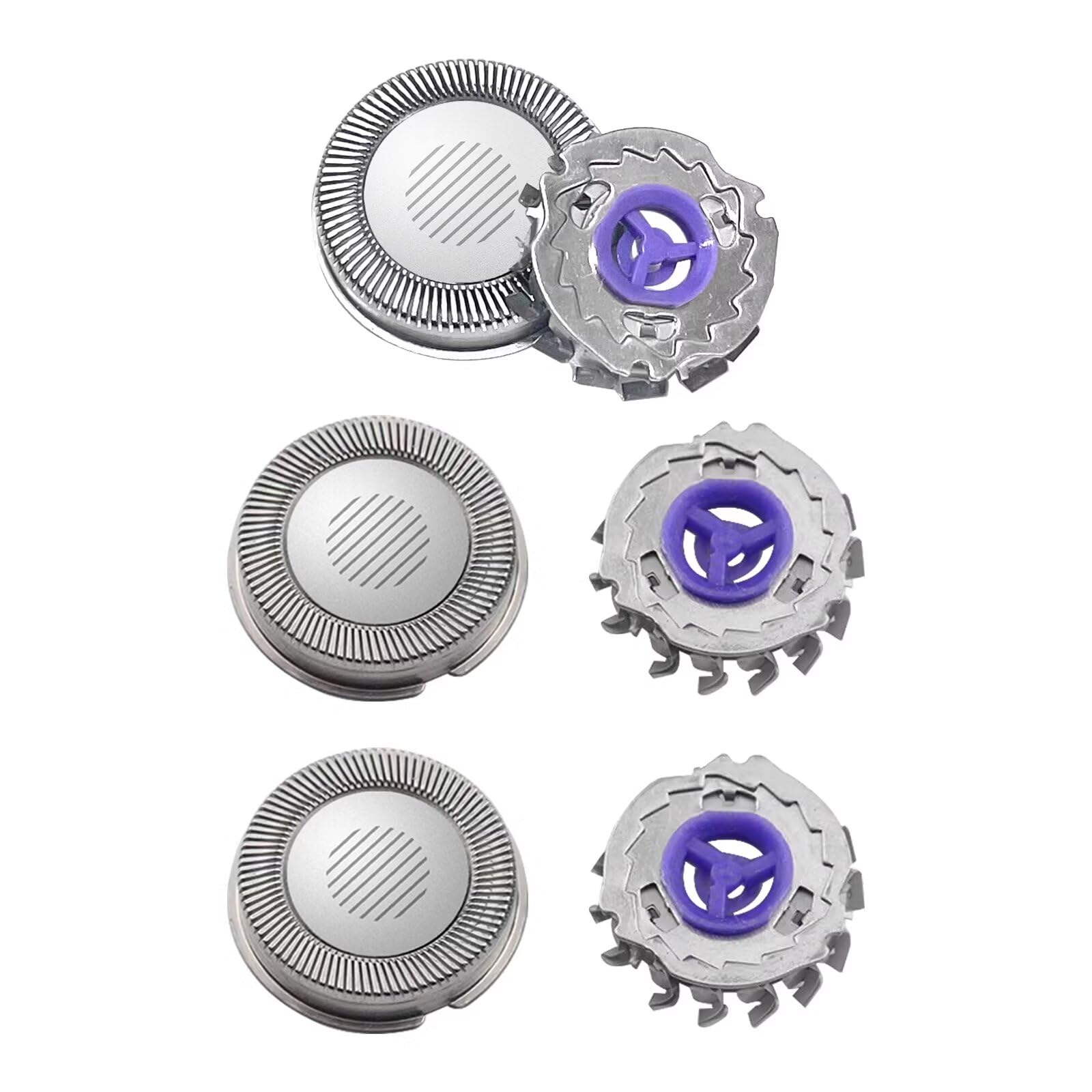 3 Pack Replacement Shaver Heads for Philips Norelco HQ56 HQ55 HQ4+ HQ3 - Compatible with Electric Razors - Perfect for Travel & Daily Shaving