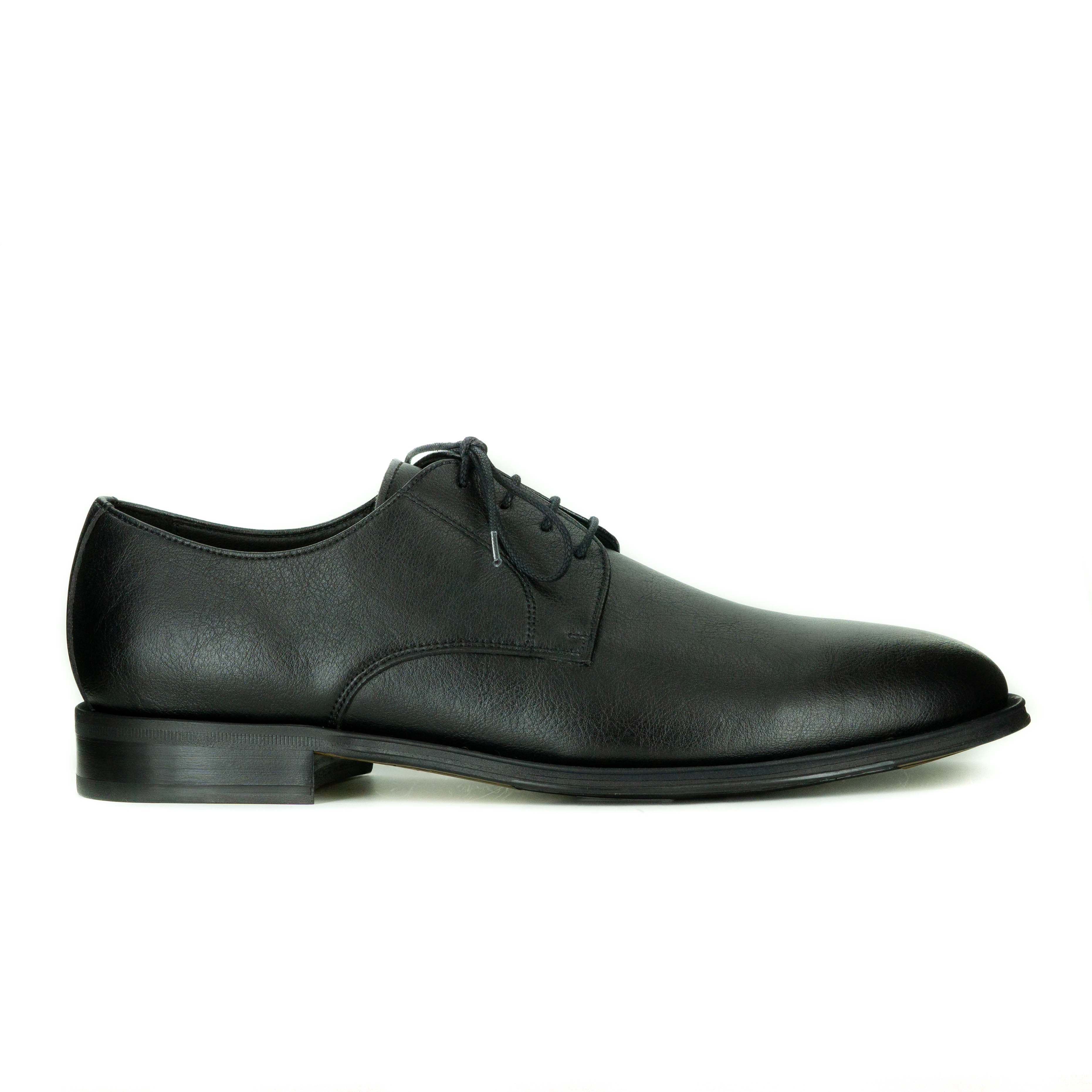 Novacas Benjamin Black Leather Shoes – Stylish & Comfortable Men's Dress Shoes for Work, Office & Formal Occasions