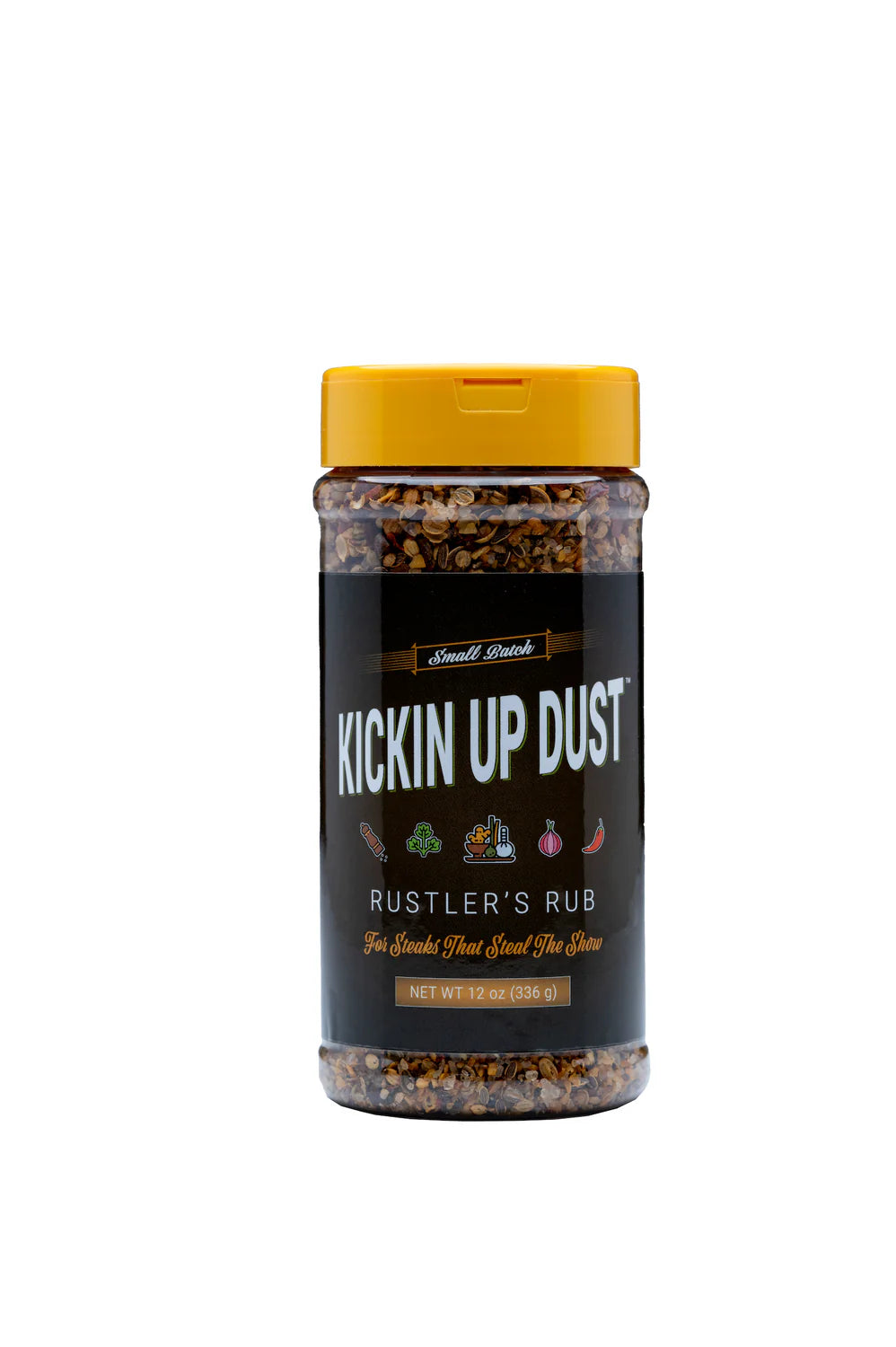 Premium Kickin' Up Dust Rustlers Steak Rub - All-Natural BBQ Seasoning for Grilled Beef, Ribs & Steaks - Perfect for Backyard Cookouts, Camping & Outdoor BBQs