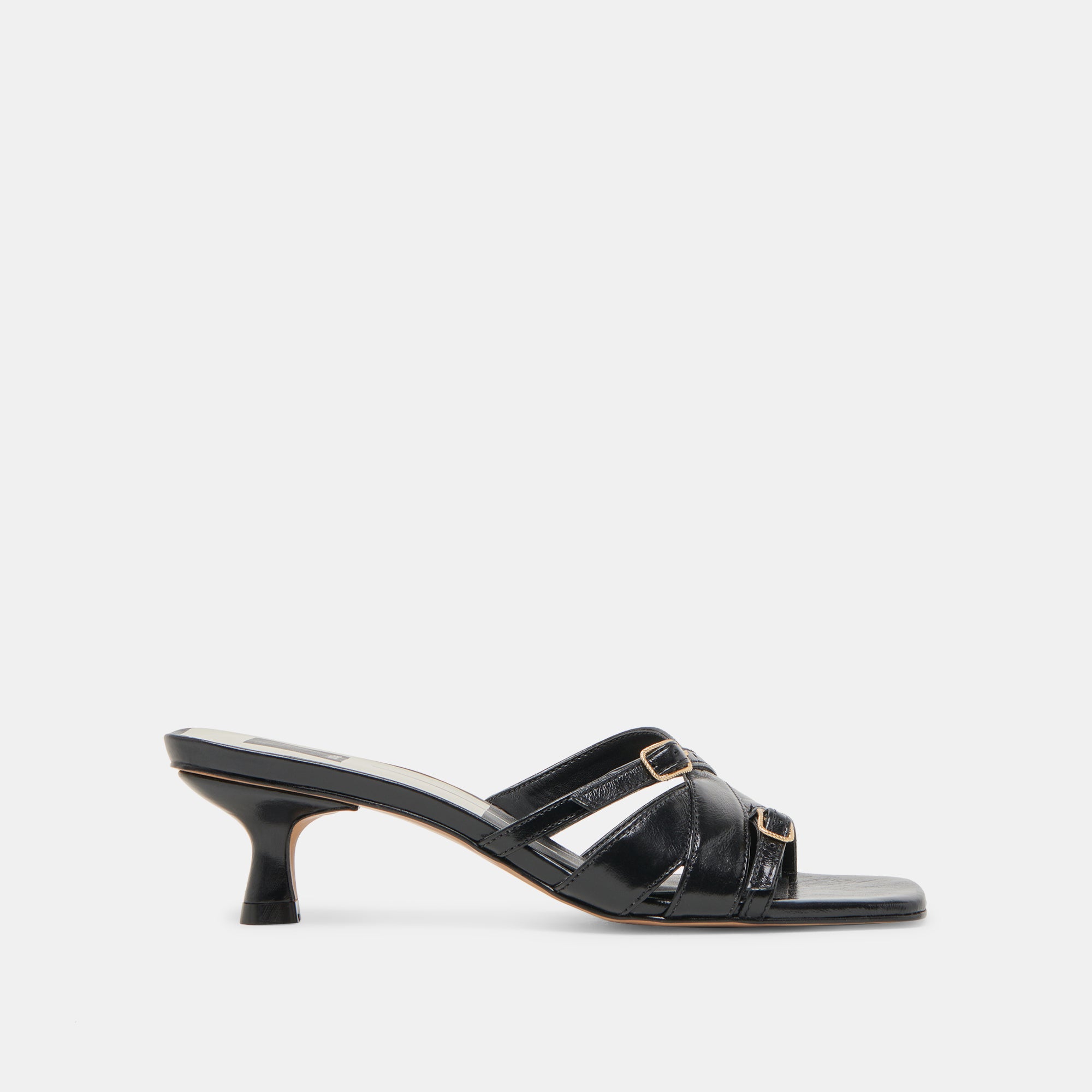 BRYANT HEELS - Midnight Crinkle Patent Leather High Heels for Women | Elegant Dress Shoes for Parties, Weddings & Special Occasions