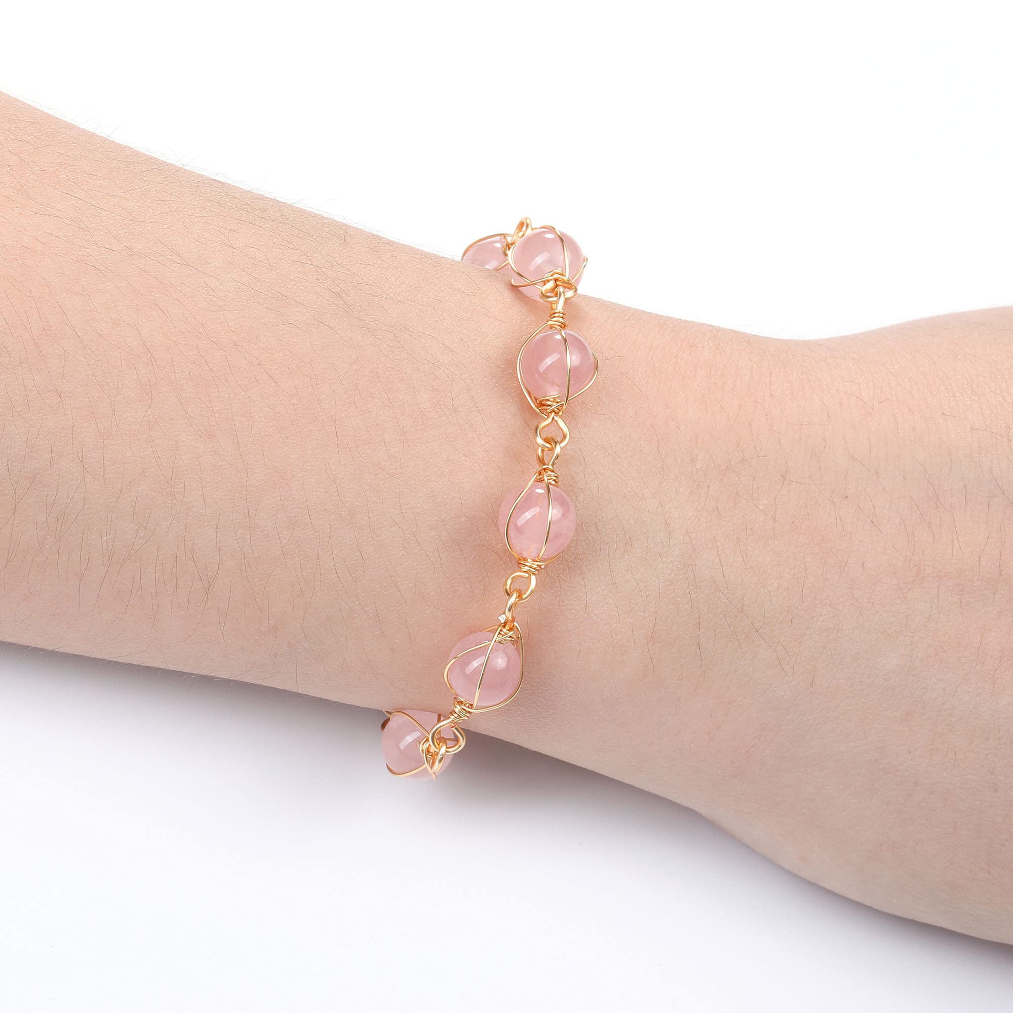 7 Chakra Healing Crystal Stone Bead Adjustable Ankle Bracelet for Women - 14K Gold Plated Spiritual Jewelry, Birthday Gift for Mom, Wife, Sister | Yoga, Meditation, Energy Balancing Accessory