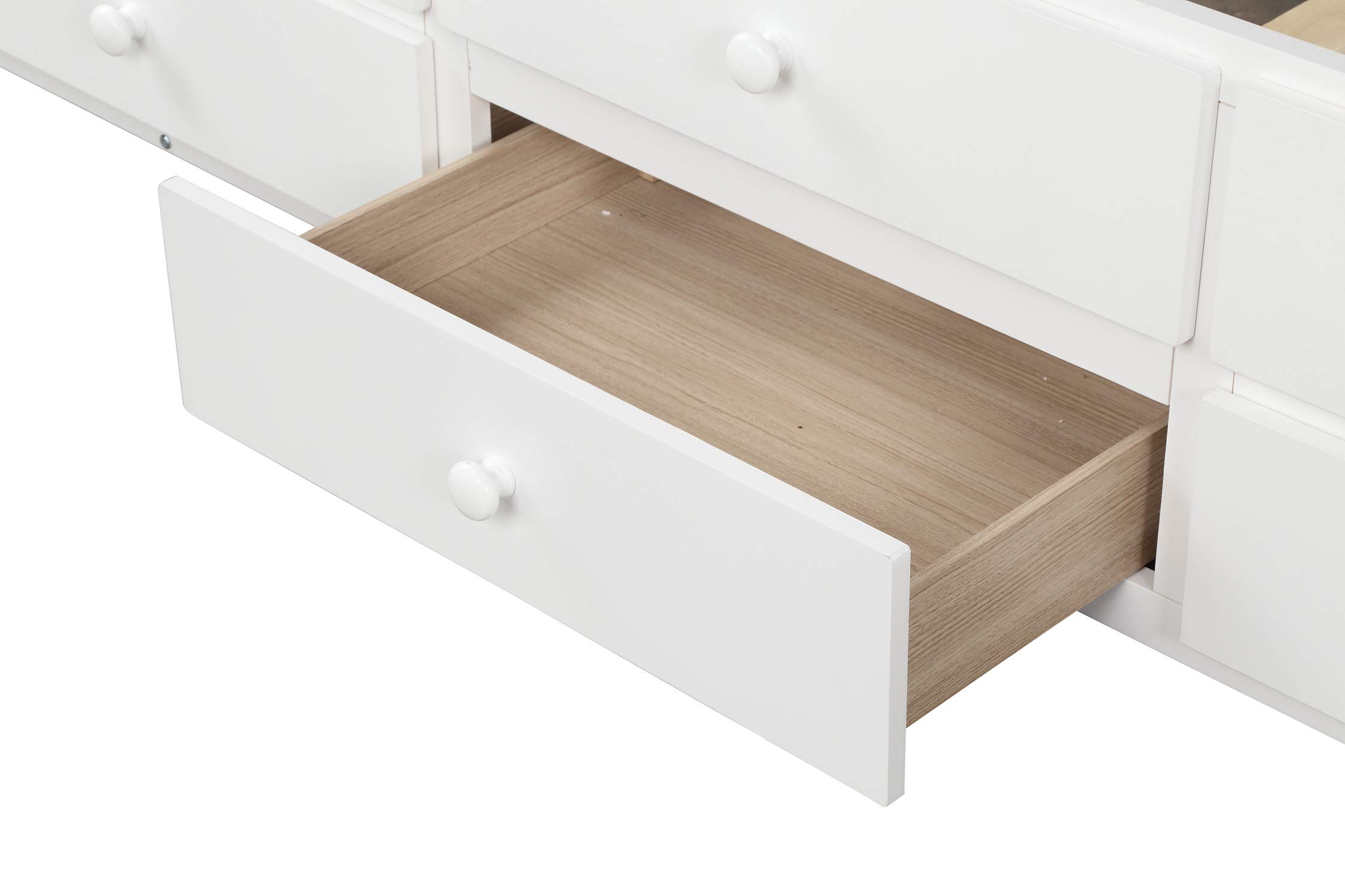 LZ LEISURE ZONE Twin Size Platform Storage Daybed with Trundle - 3 Drawers for Extra Storage Space | Perfect for Guest Rooms, Small Apartments & Kids' Bedrooms
