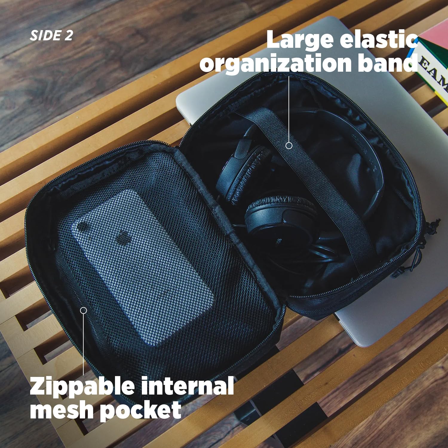 Topo Designs Tech Case - Durable EDC Organizer for Phone, Keys, Cards & Glasses | Dual Compartment Storage | Perfect for Travel, Work & Outdoor Adventures