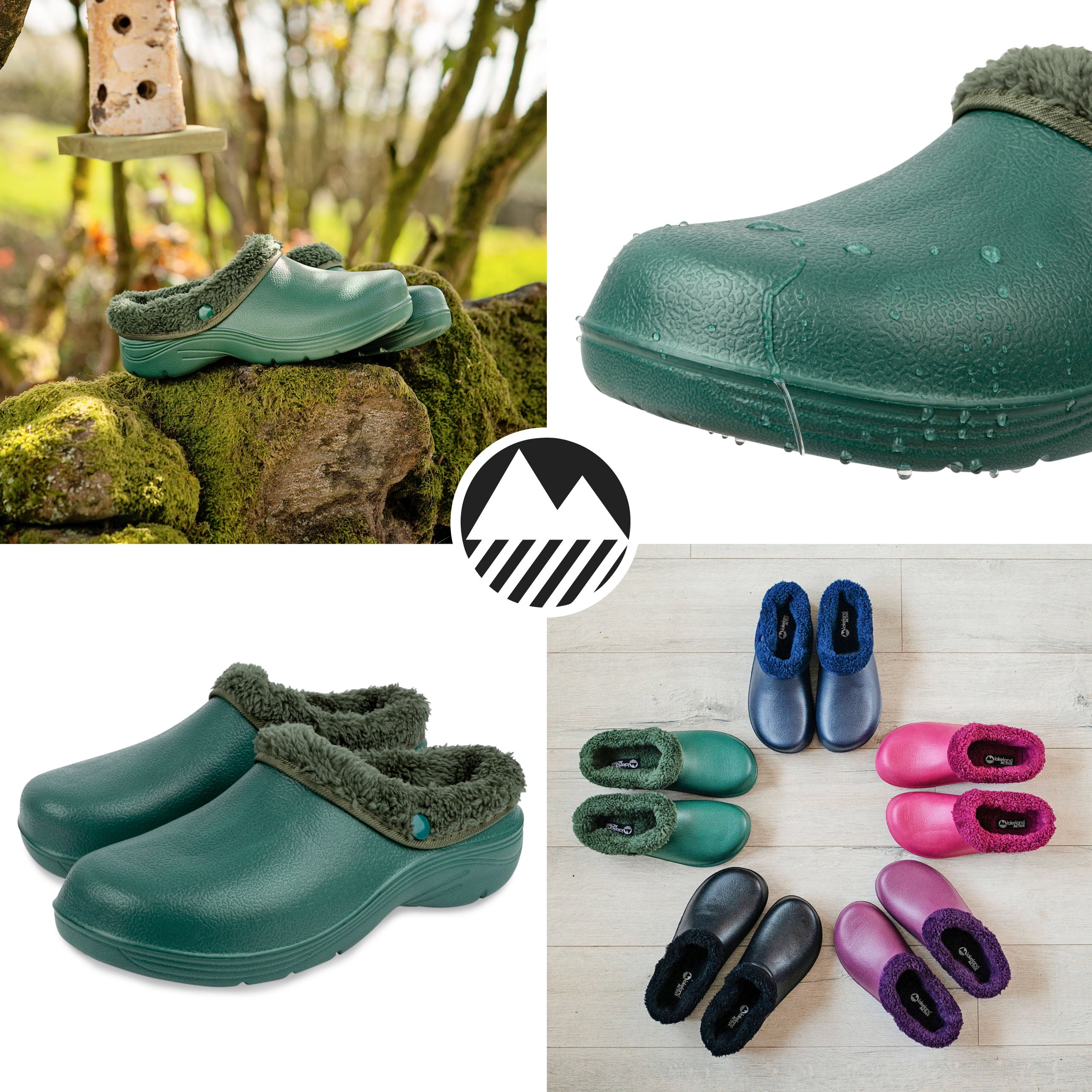 Men's Thermal Fleece Lined Garden Clogs - Warm Winter Outdoor Shoes for Gardening, Yard Work & Home Use