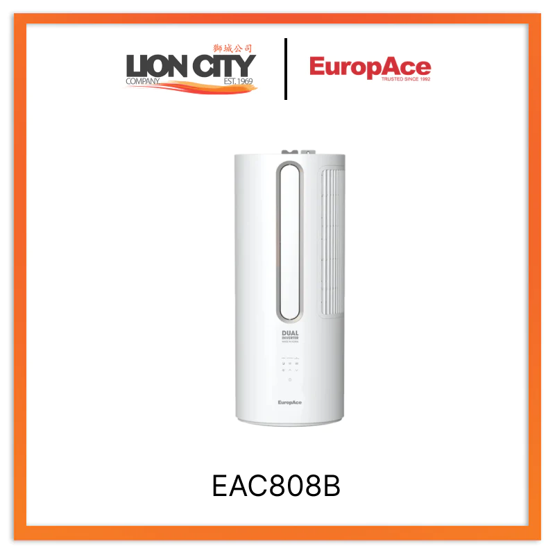EuropAce EAC808B 8000 BTU Energy Efficient Casement Air Conditioner - Perfect for Small Rooms, Bedrooms & Apartments