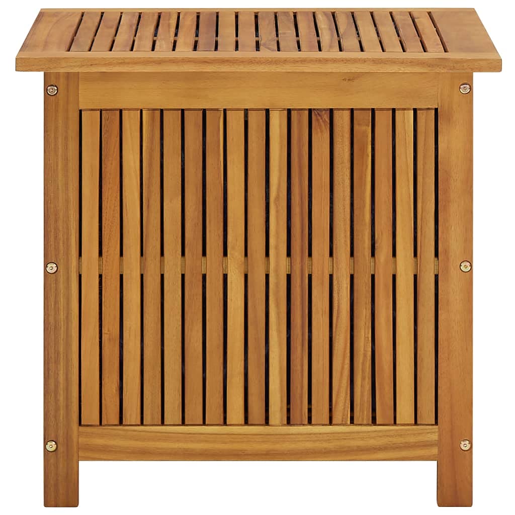Lightweight Acacia Wood Storage Box 23.6x19.7x41.7 Inches - Indoor & Outdoor Use for Patio, Deck, Garden - Fast Shipping - Perfect for Organizing Cushions, Toys, and Outdoor Accessories