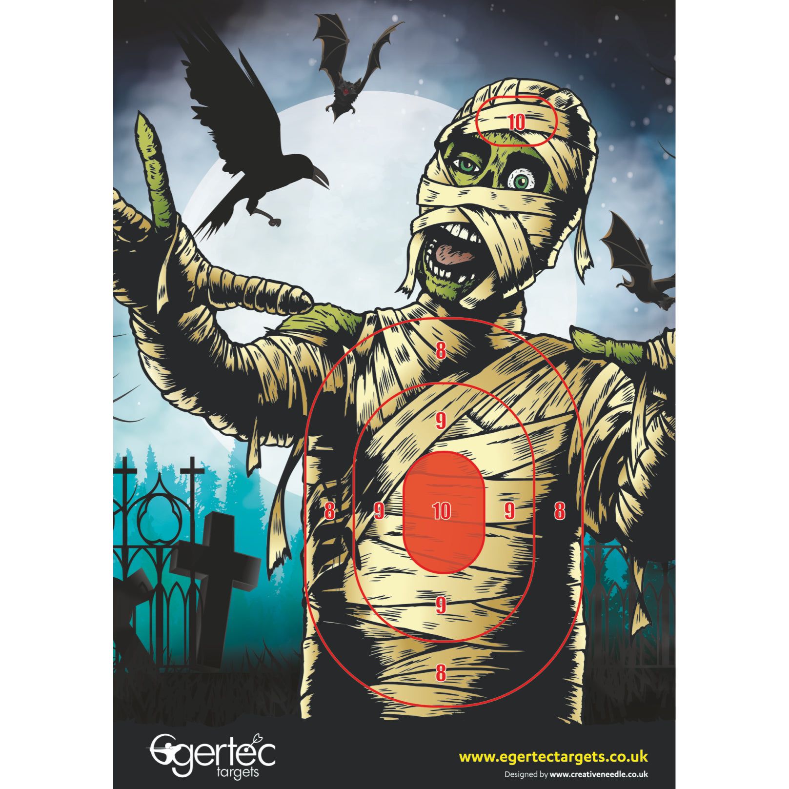 Halloween Target Faces - Scary & Fun Masks for Trick or Treating, Cosplay & Halloween Parties
