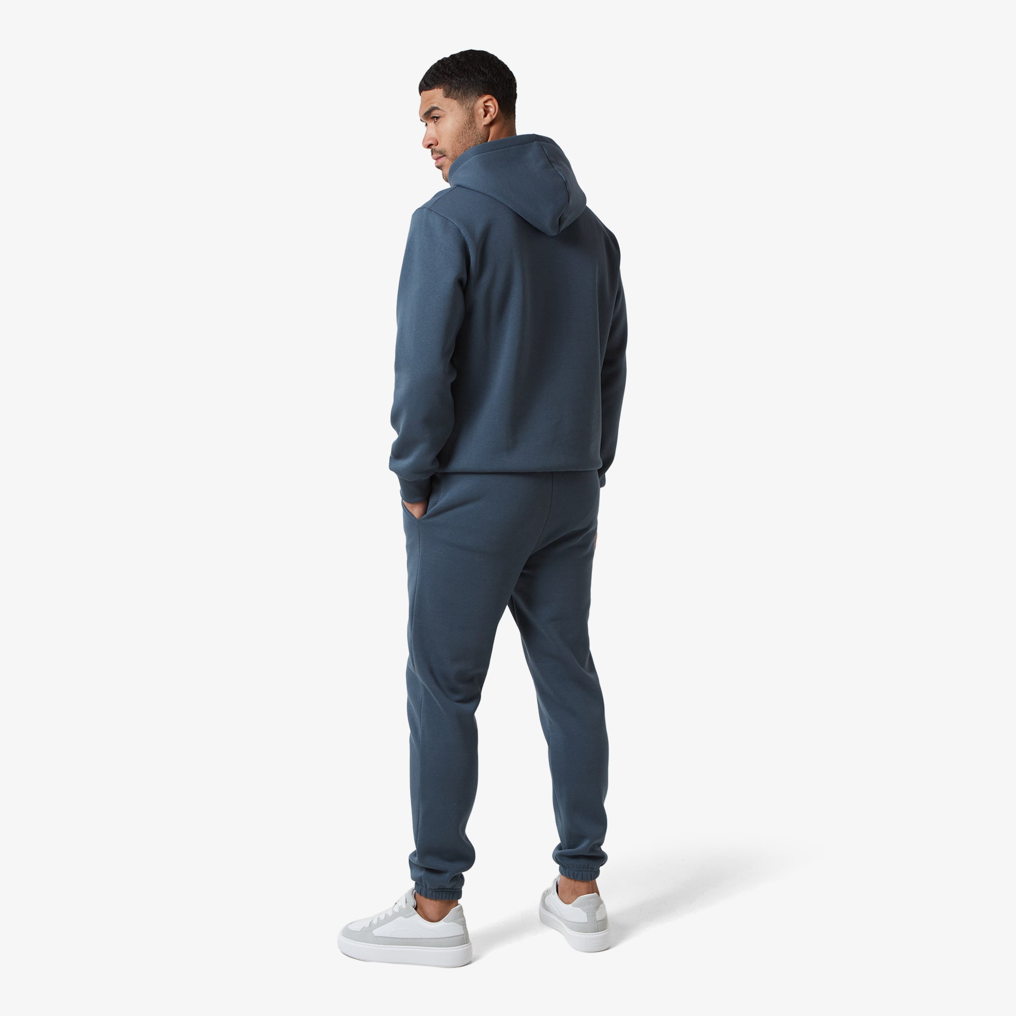 Comfortable Relaxed Fit Tracksuit Set for Men & Women | Soft Breathable Fabric | Steel Blue Color | Perfect for Gym, Lounge & Casual Wear