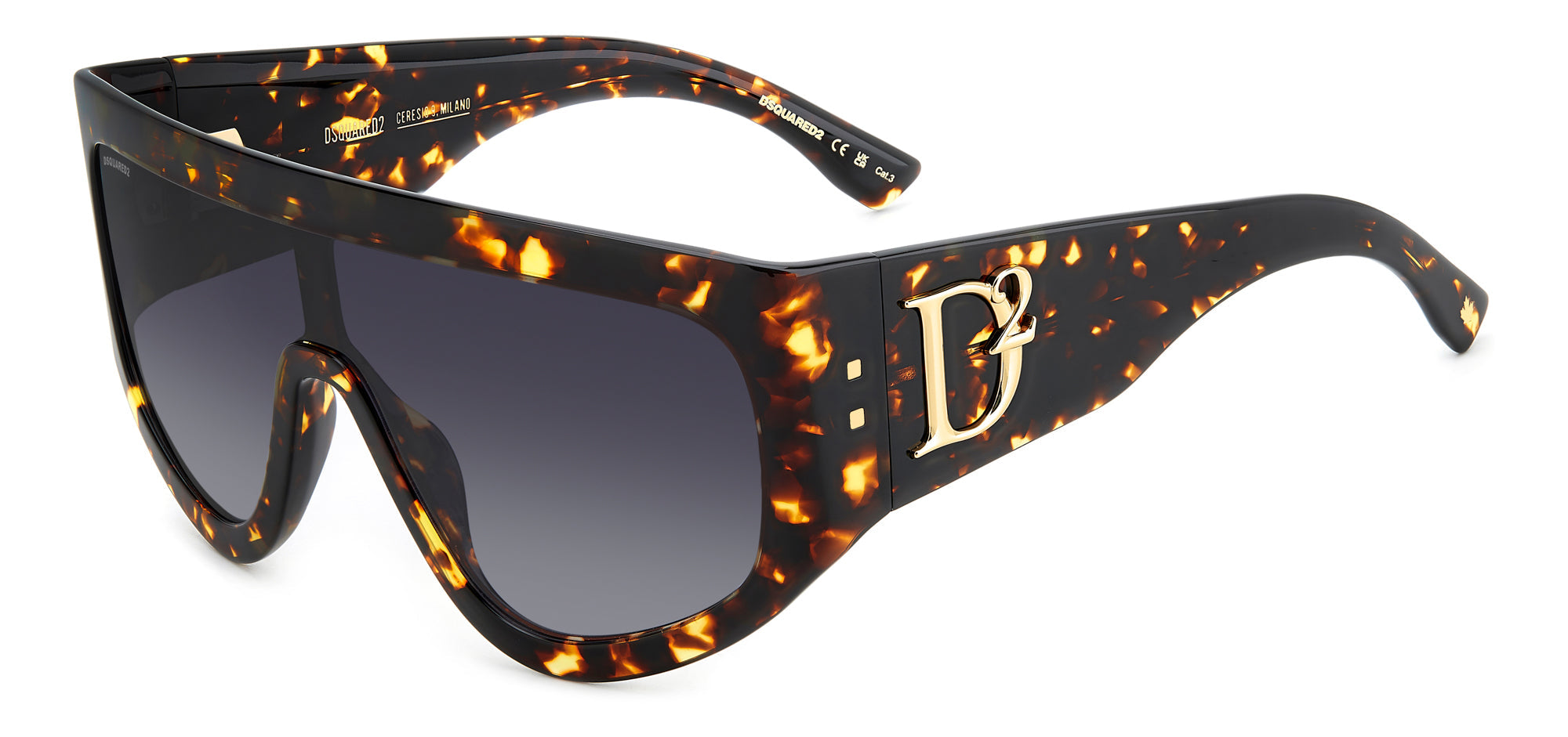 DSQUARED2 D2 0149/S Sunglasses - Polarized UV Protection Aviator Style for Men & Women - Perfect for Driving, Travel, and Outdoor Activities