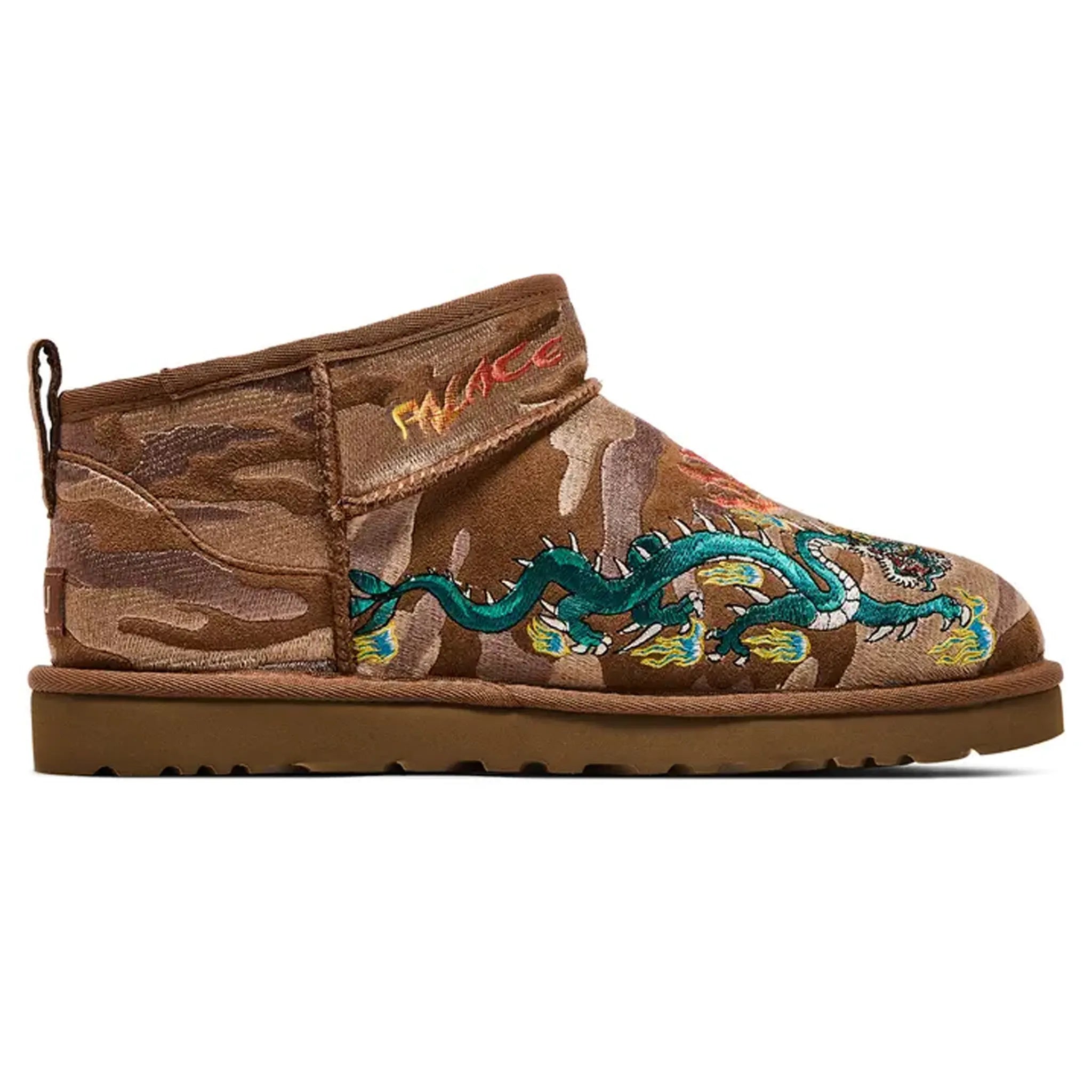 Palace x UGG Classic Ultra Mini Boot Chestnut Camo - Women's Winter Fashion Boots for Casual Outfits & Street Style