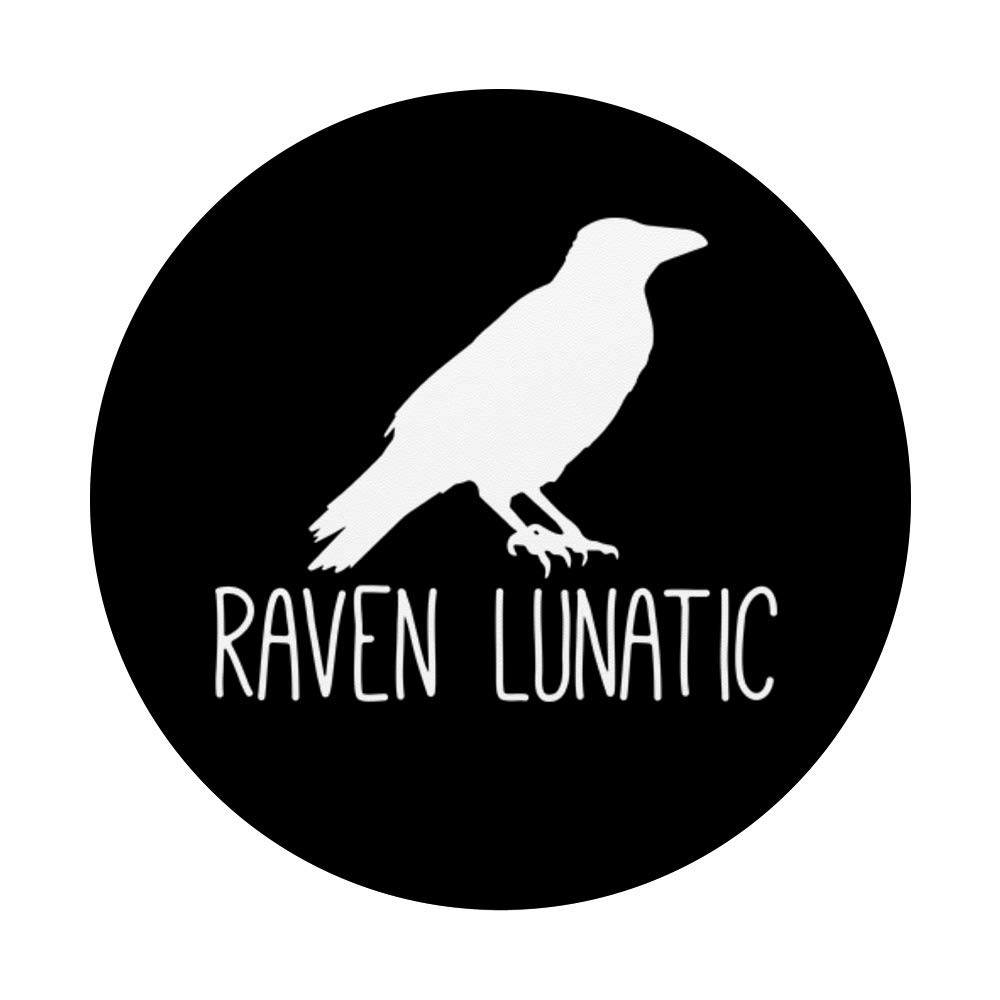 Raven Lunatic PopSockets Phone Grip & Stand - Expandable Phone Holder for iPhone, Samsung & Tablets - Perfect for Selfies, Gaming & Hands-Free Viewing