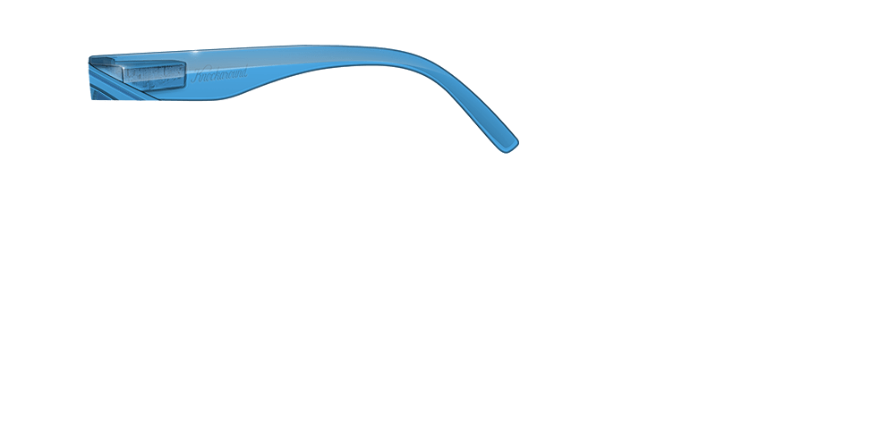 Knockaround Torrey Pines Custom Arm Sunglasses - Clear True Blue Lens | Polarized UV Protection for Outdoor Sports & Casual Wear