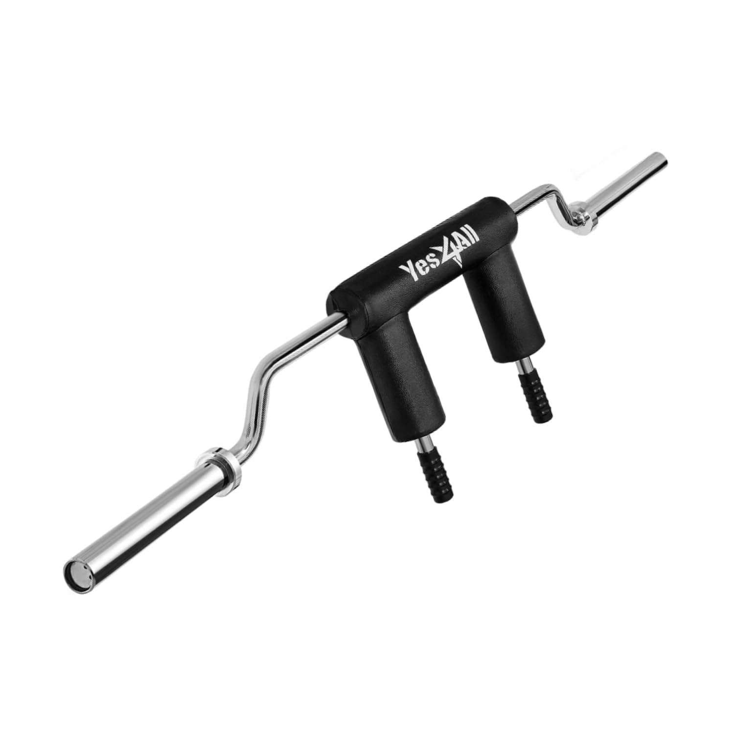 Yes4All Anti-Slip Squat Bar Attachment 1000LB Capacity - Olympic Barbell Pad with Comfortable Neck & Shoulder Support - Extra Handle for Weightlifting, Strength Training & Bodybuilding - Perfect for Home Gym & CrossFit Workouts