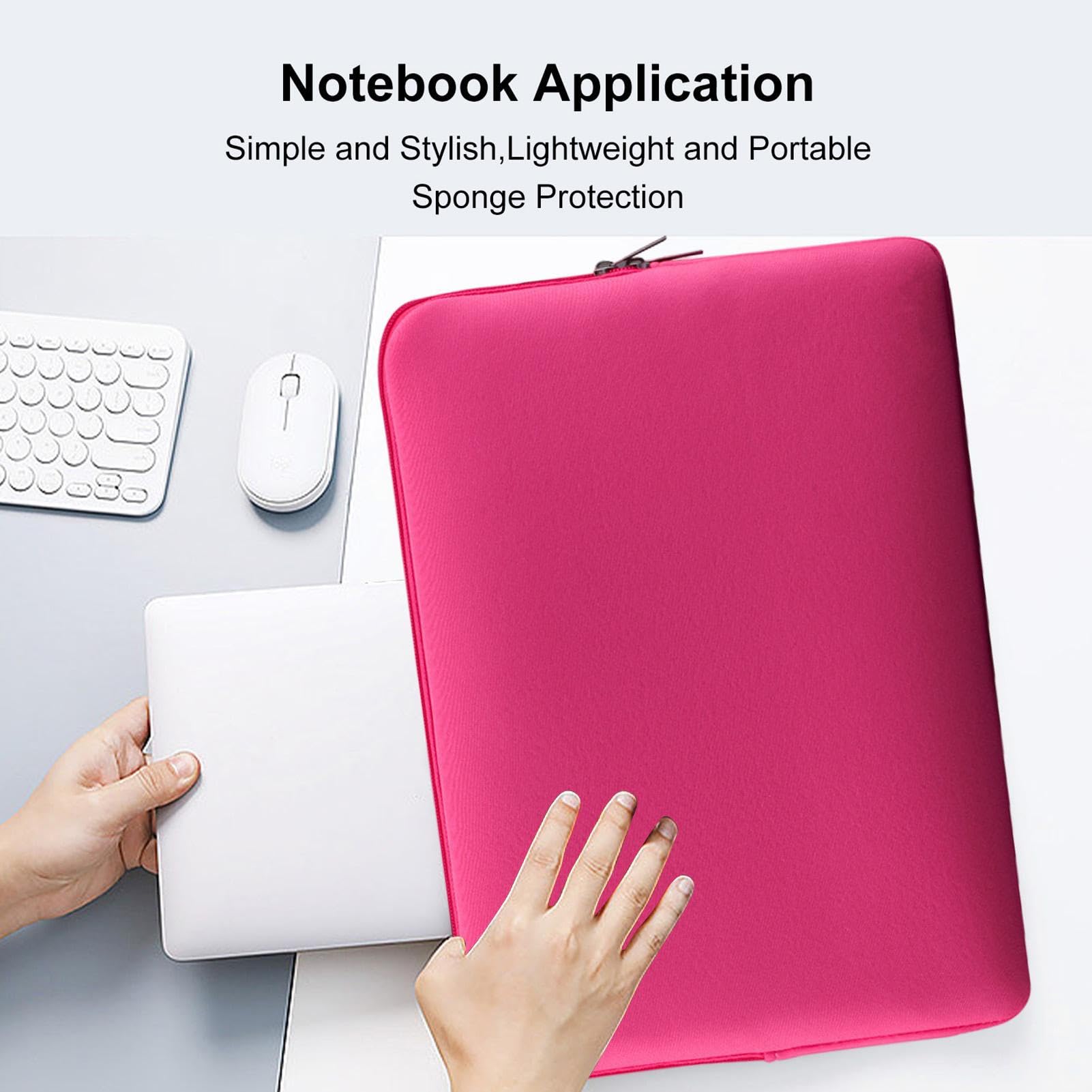 **WOBBLO 11-15 Inch Laptop Sleeve Case - Protective Padded Cover for MacBook, Notebook, Tablet - Lightweight & Water-Resistant Carrying Bag for Work, School, Travel**
