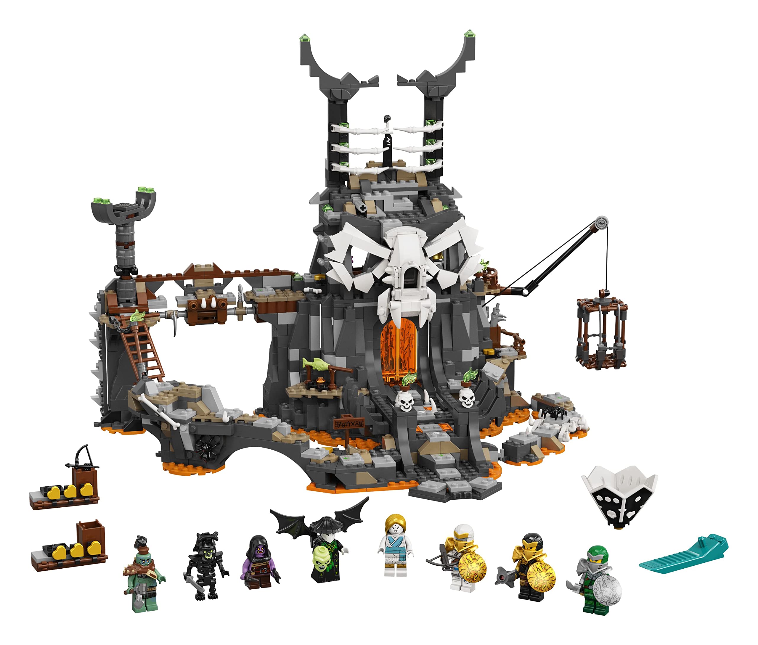 LEGO 71722 Ninjago Skull Sorcerer's Dungeon Building Set – Creative Play for Kids, Collectible Ninja Toy for Fans – Perfect for Birthday Gifts & Action-Packed Adventures
