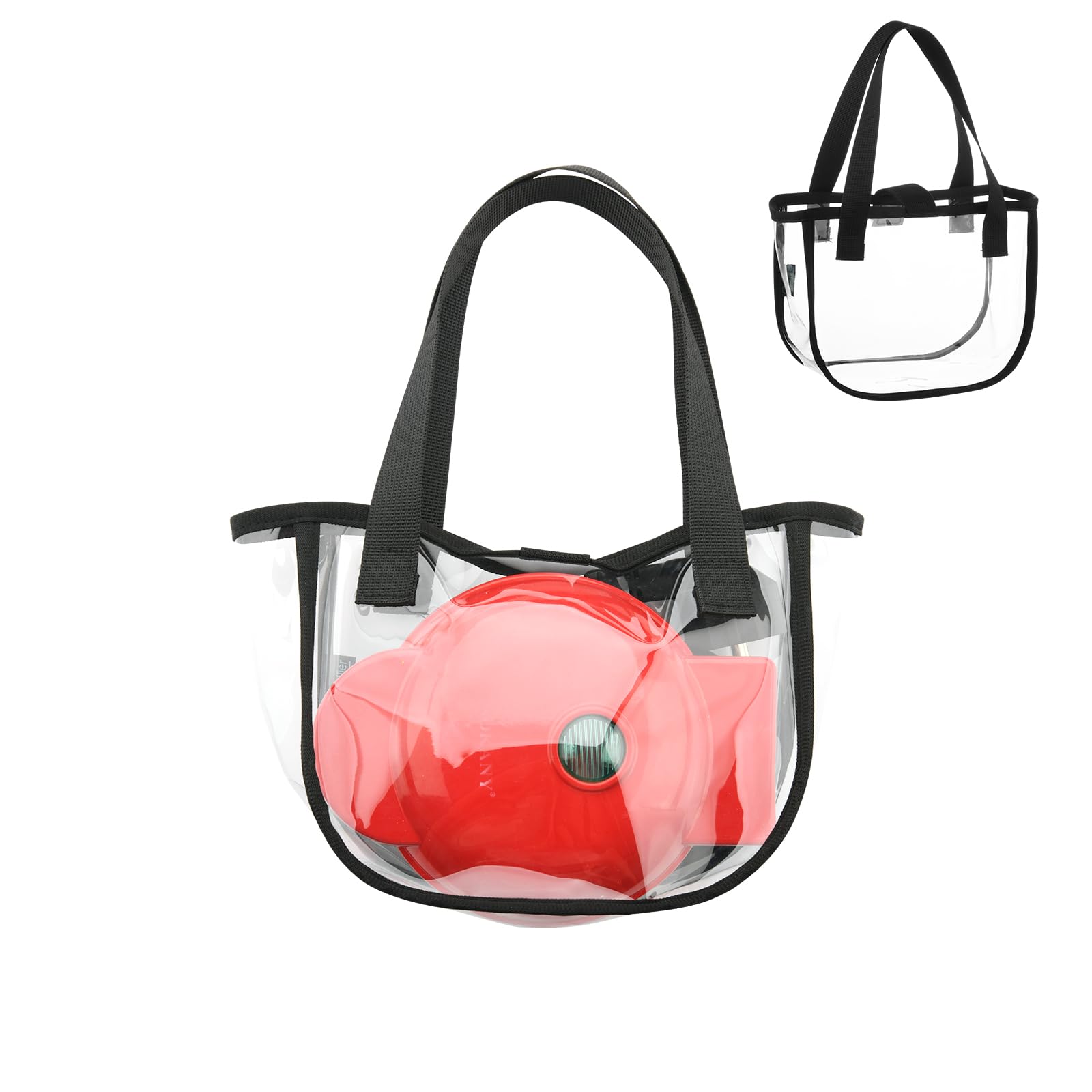 Beautyflier Clear Storage Bag for DASH Mini Waffle Maker 4 Inch - Portable Travel Organizer Case for Baking & Cooking Accessories - Perfect for Home, Kitchen, Camping & Gifts
