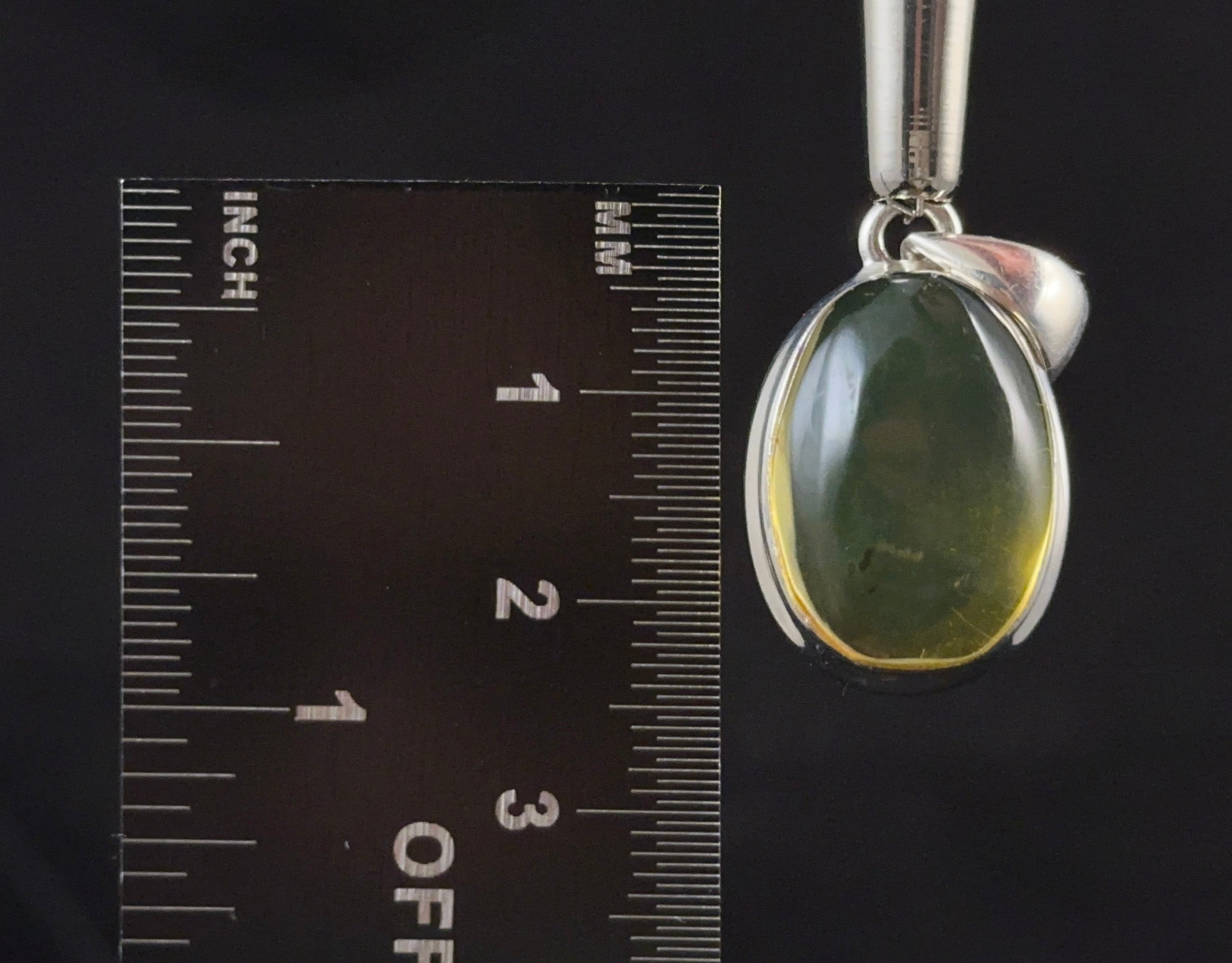 AMBER Crystal Pendant Necklace in Sterling Silver - Healing Stones Jewelry for Women | Spiritual Healing, Chakra Balancing & Everyday Elegance