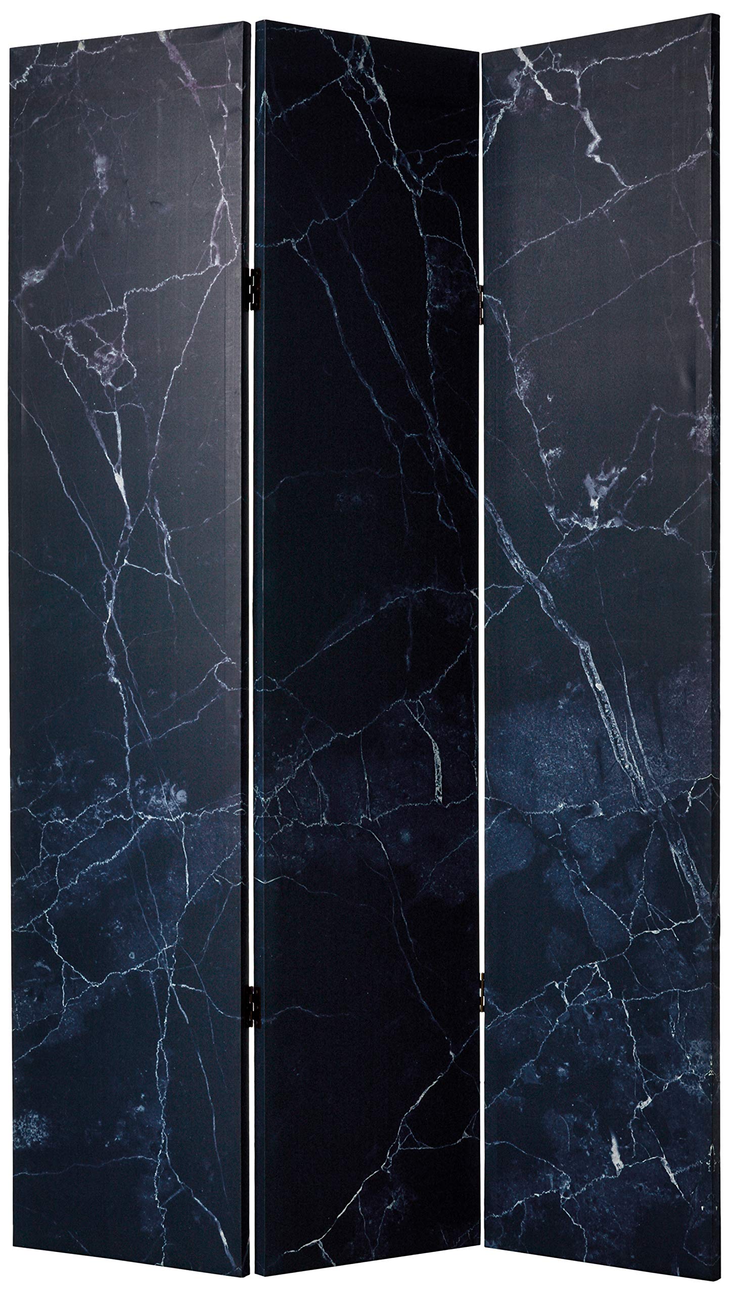 Stylish Black Marble Room Divider Screen - Elegant Home & Office Partition for Privacy, Space Division - Perfect for Living Rooms, Bedrooms, and Workspaces