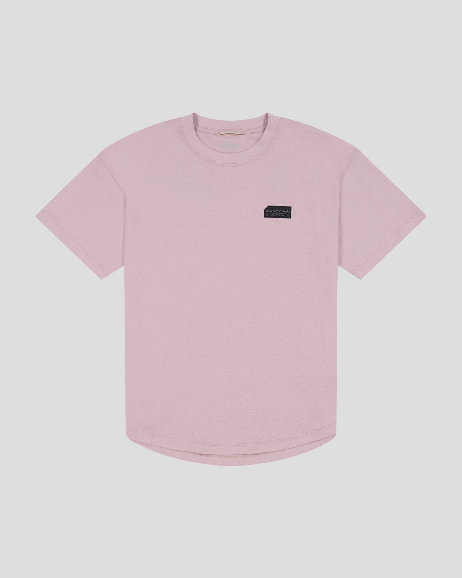 Women's Organic Cotton T-Shirt with Logo - Soft Light Thistle Color - Perfect for Casual Wear, Gym, and Everyday Outfits