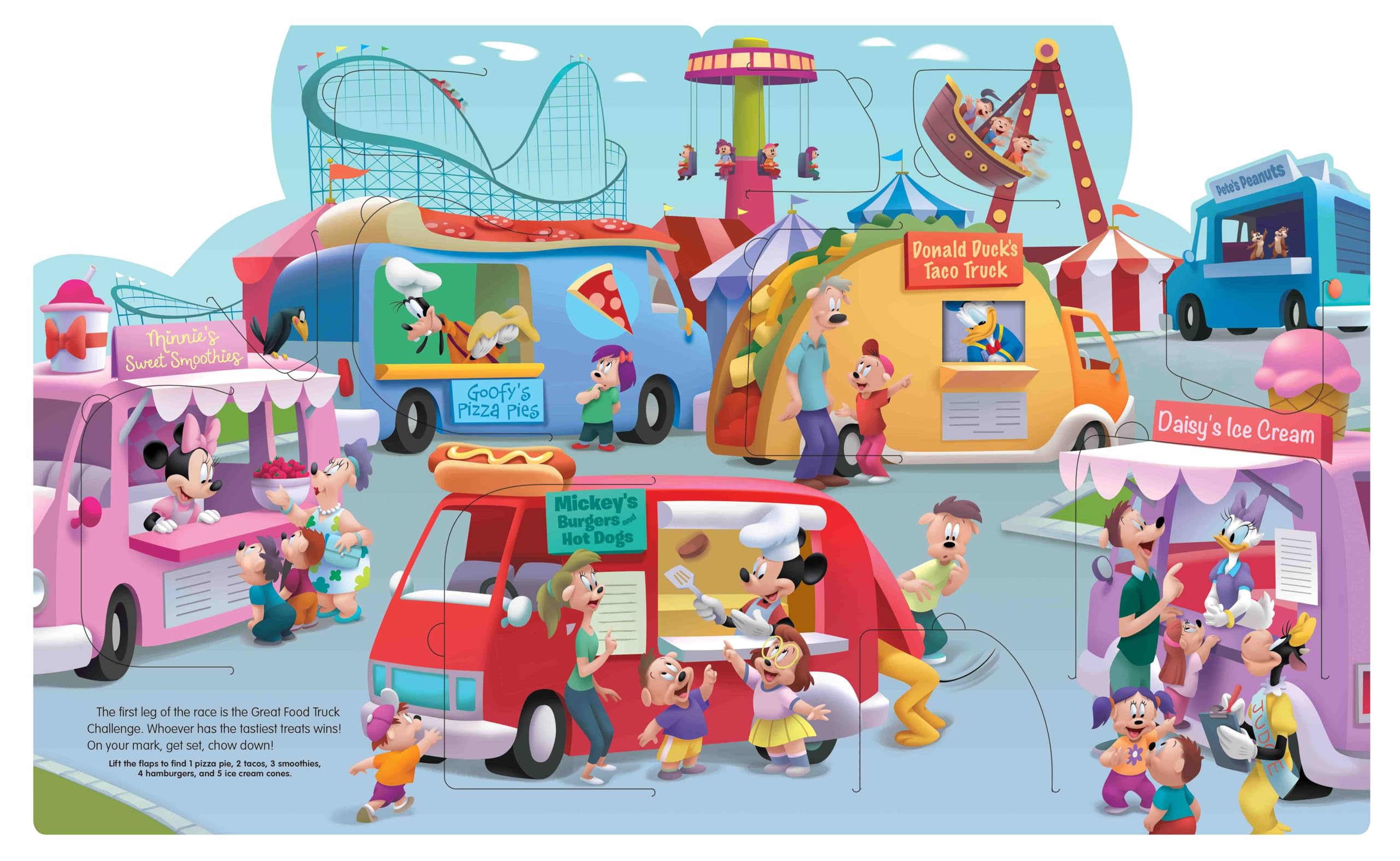 Mickey Mouse Lift-and-Seek Interactive Book - Ready, Set, Fun! for Kids Early Learning & Playtime