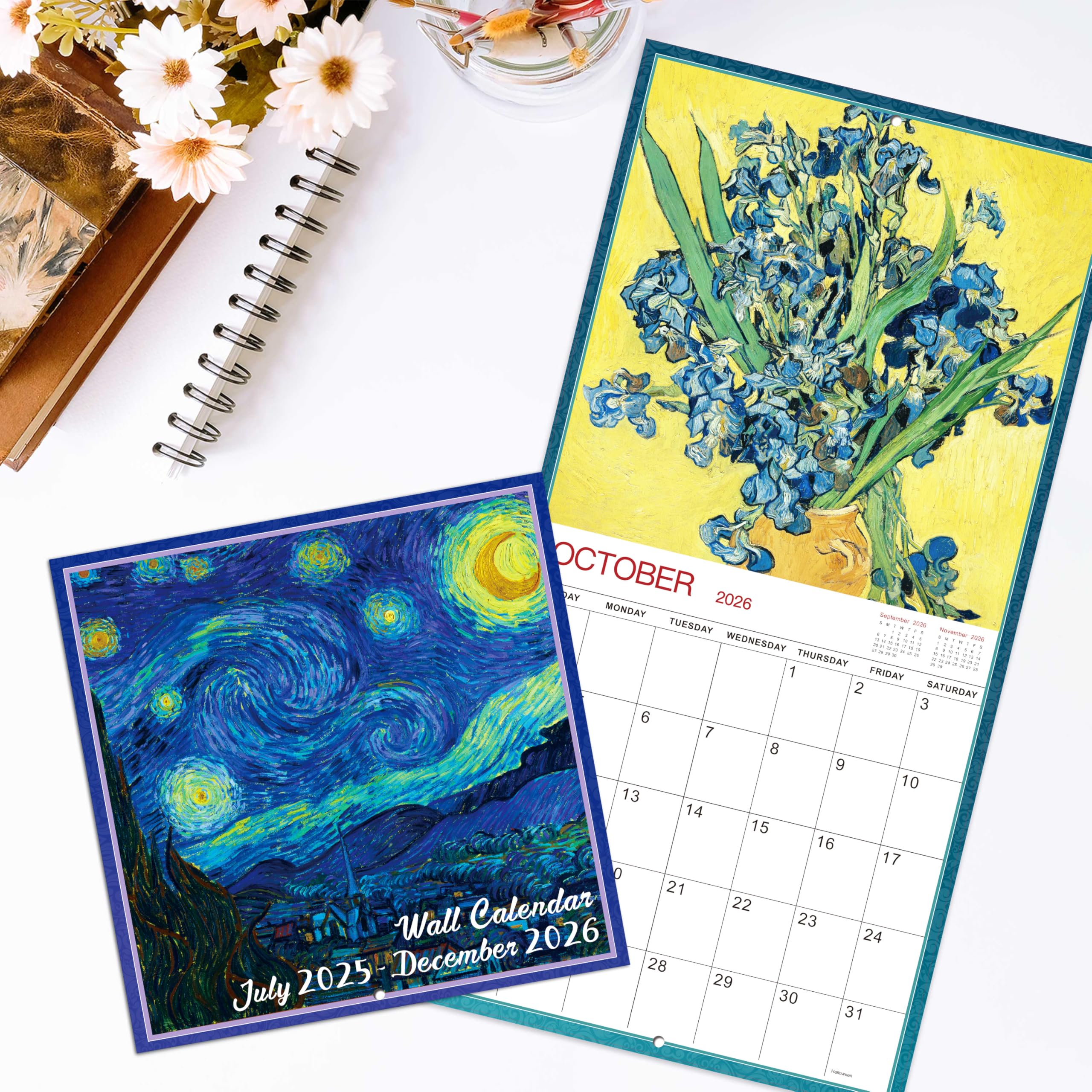 2025-2026 Wall Calendar | 18-Month Monthly Planner from July 2025 to December 2026 | 12