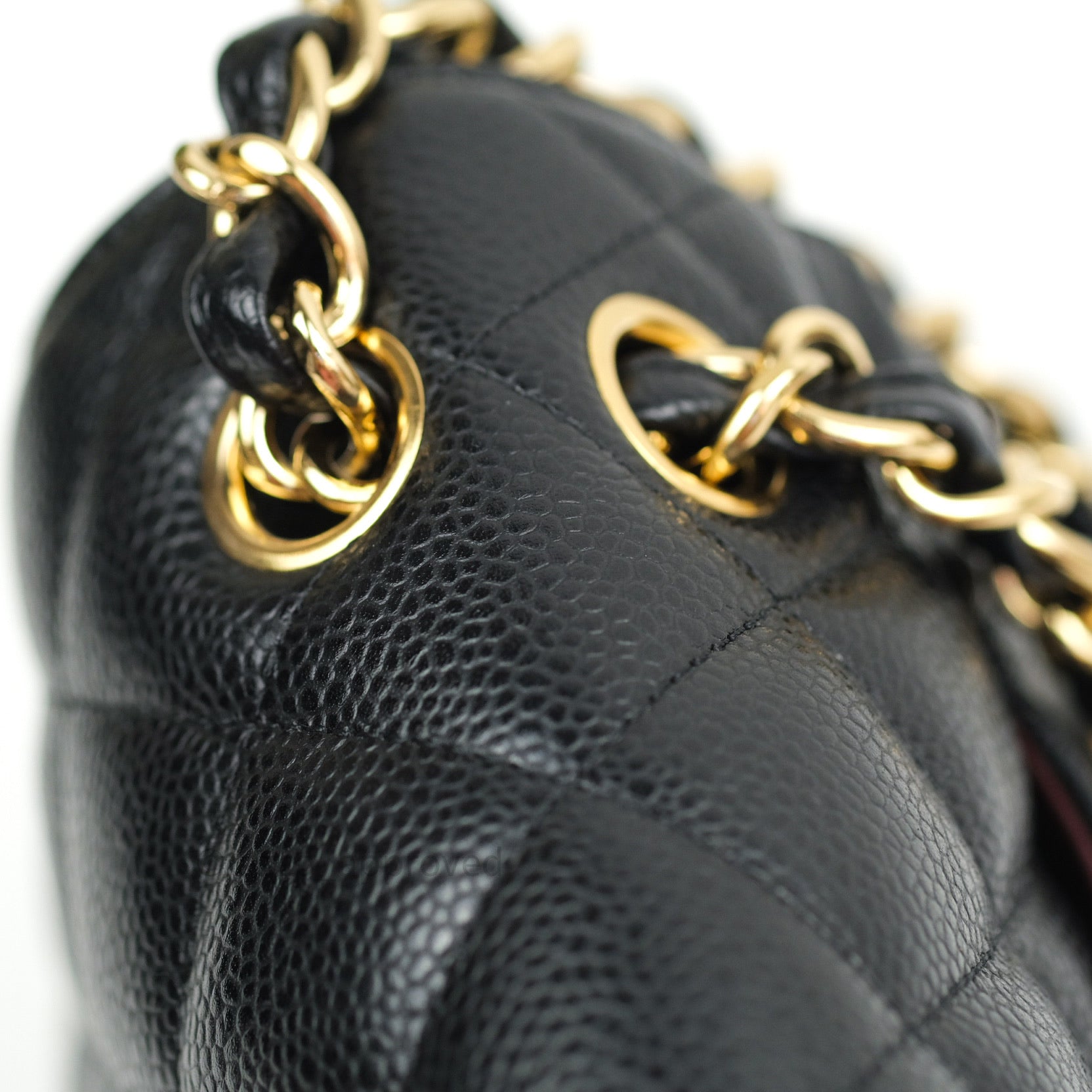 Chanel Classic Jumbo Double Flap Bag in Black Caviar Leather with Gold Hardware - Luxury Designer Handbag for Women, Perfect for Evening Events & Special Occasions